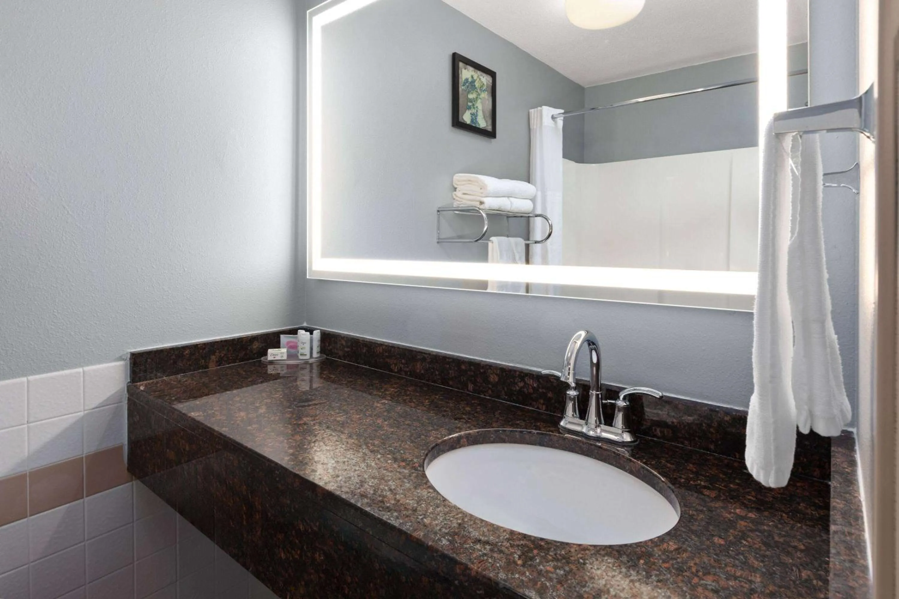 Bathroom in AmericInn by Wyndham North Branch