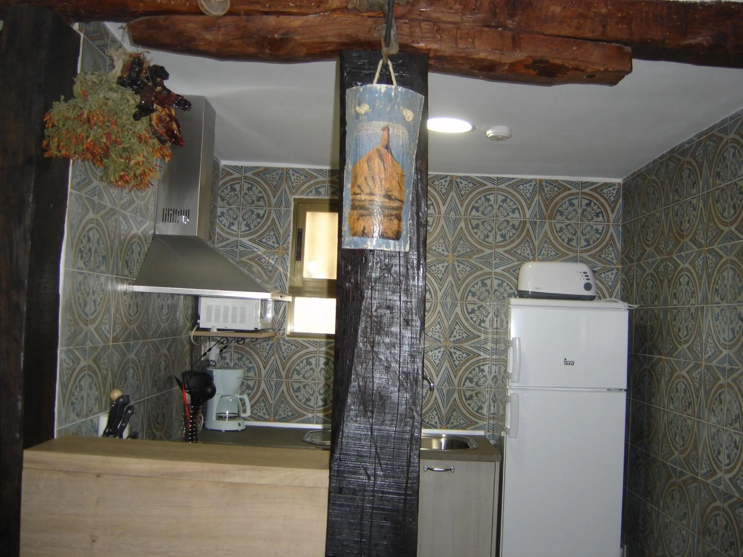 Kitchen or kitchenette in Agroturismo "La Bardena Blanca II"