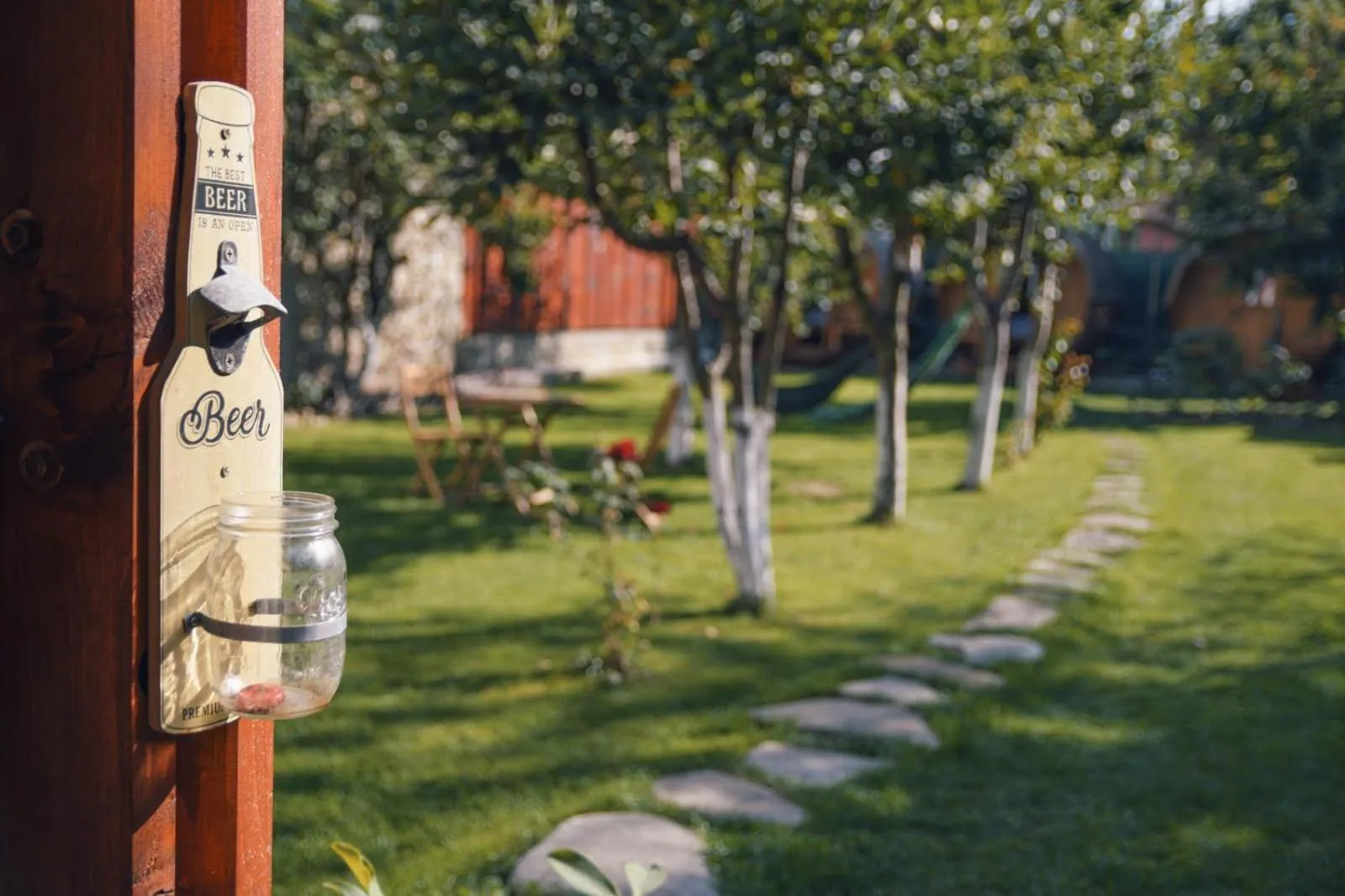 Garden view in Zozo Hostel