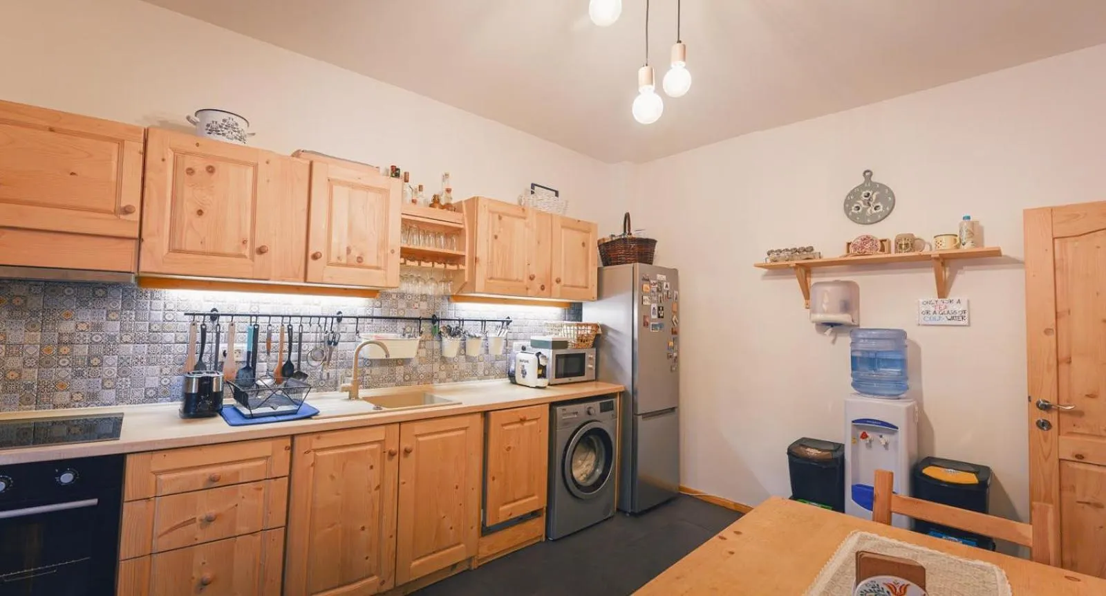 kitchen in Zozo Hostel
