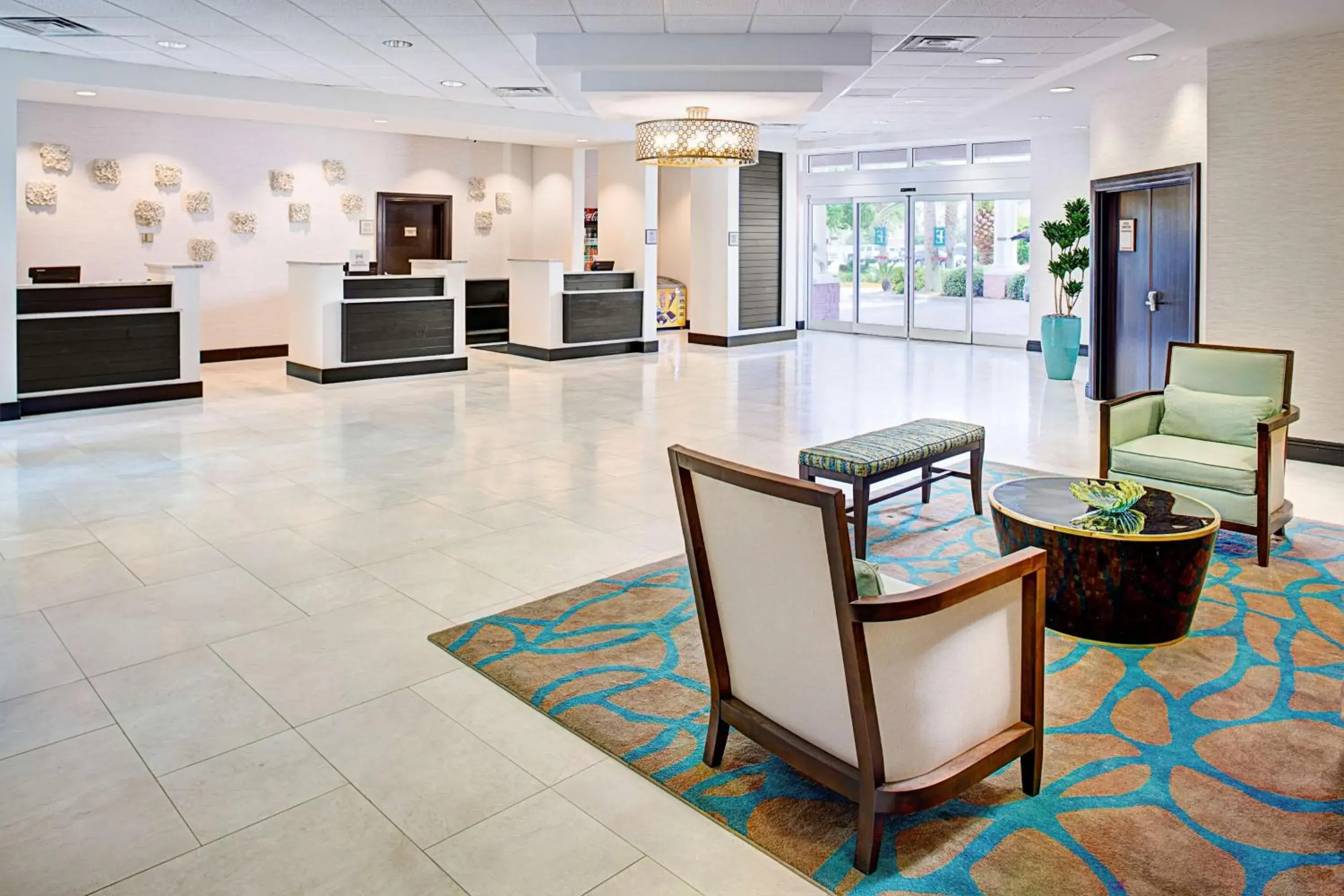 Lobby or reception in Embassy Suites by Hilton Destin Miramar Beach Lobby or reception in Embassy Suites by Hilton Destin Miramar Beach