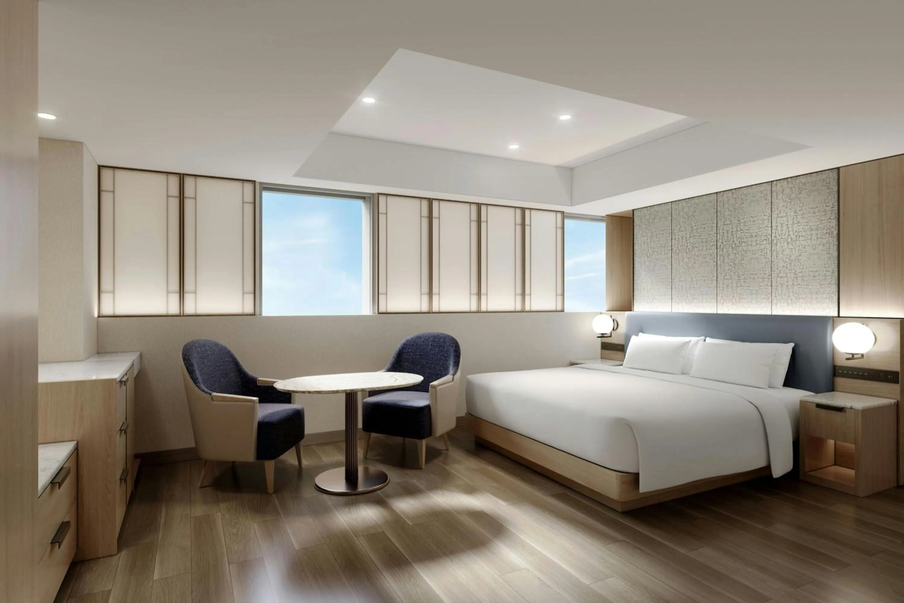 Photo of the whole room, Bed in Kobe Marriott Hotel