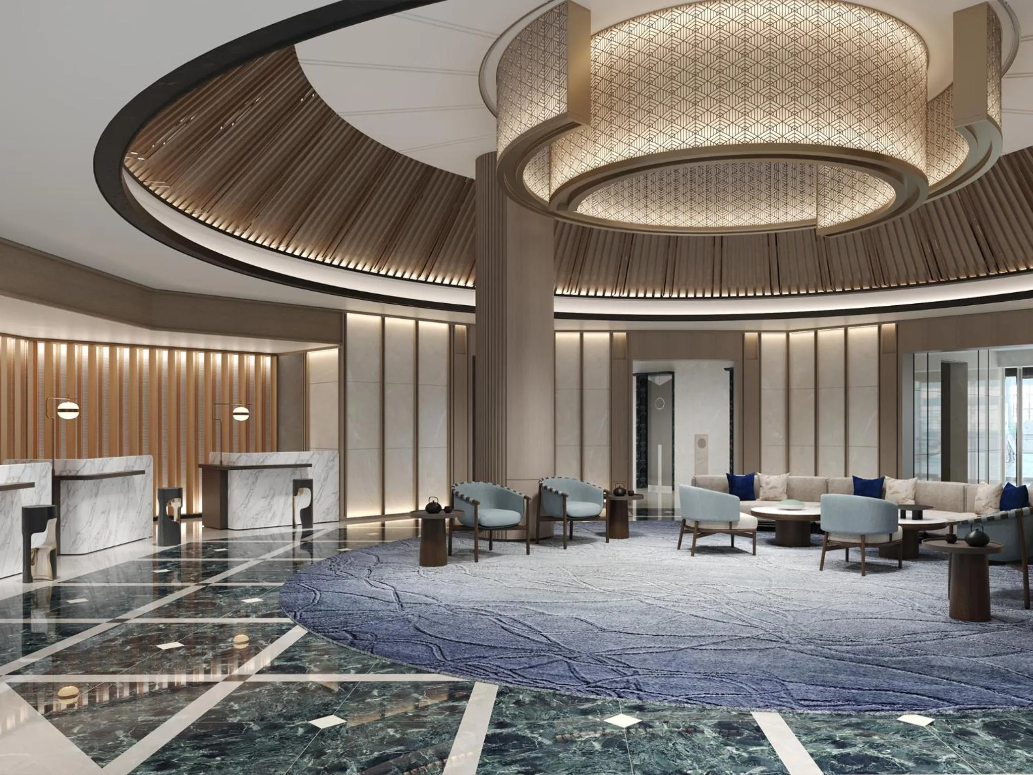 Lobby or reception in Kobe Marriott Hotel