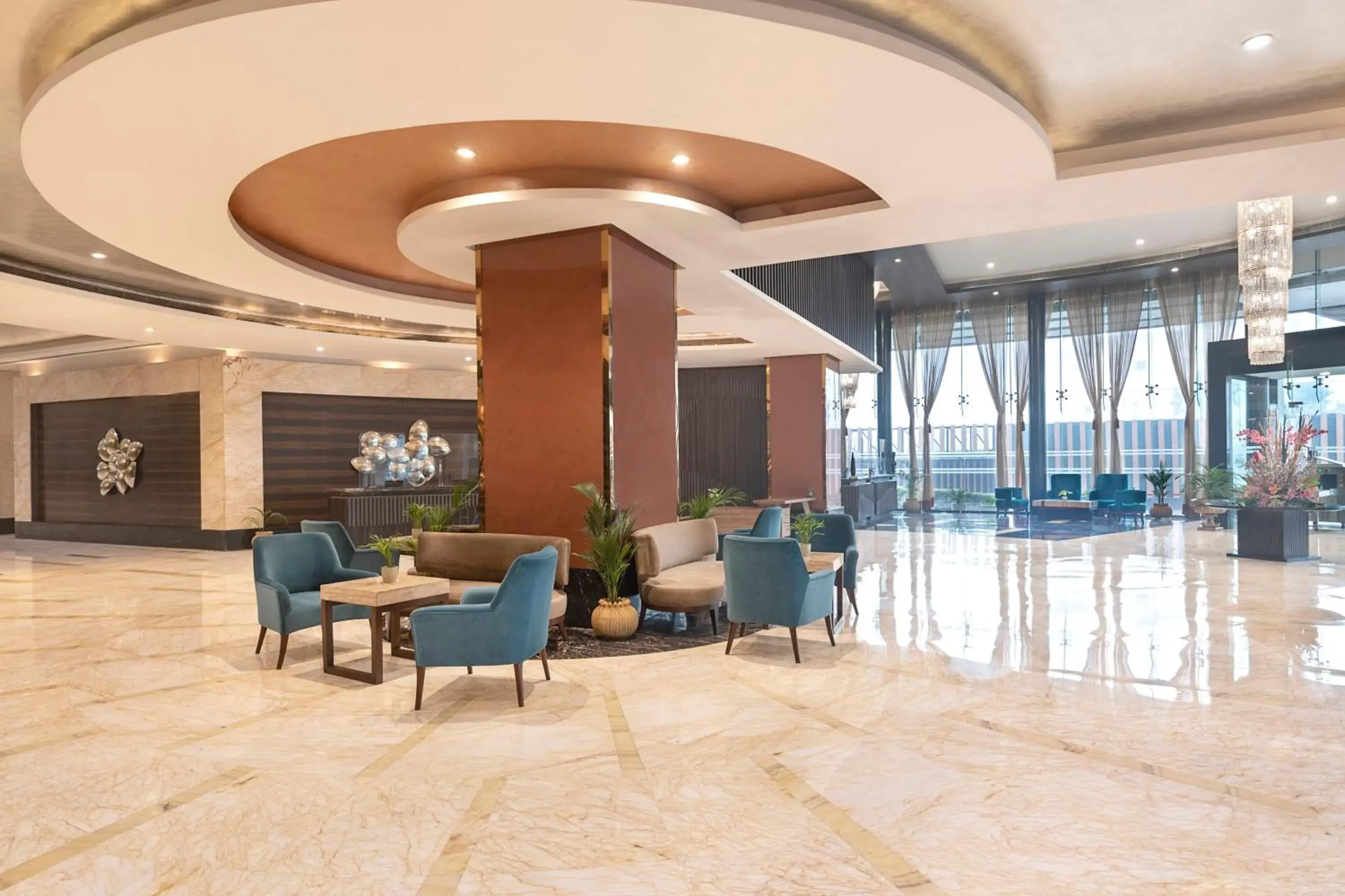 Lobby or reception in Radisson Blu Kaushambi Delhi NCR Lobby or reception in Radisson Blu Kaushambi Delhi NCR