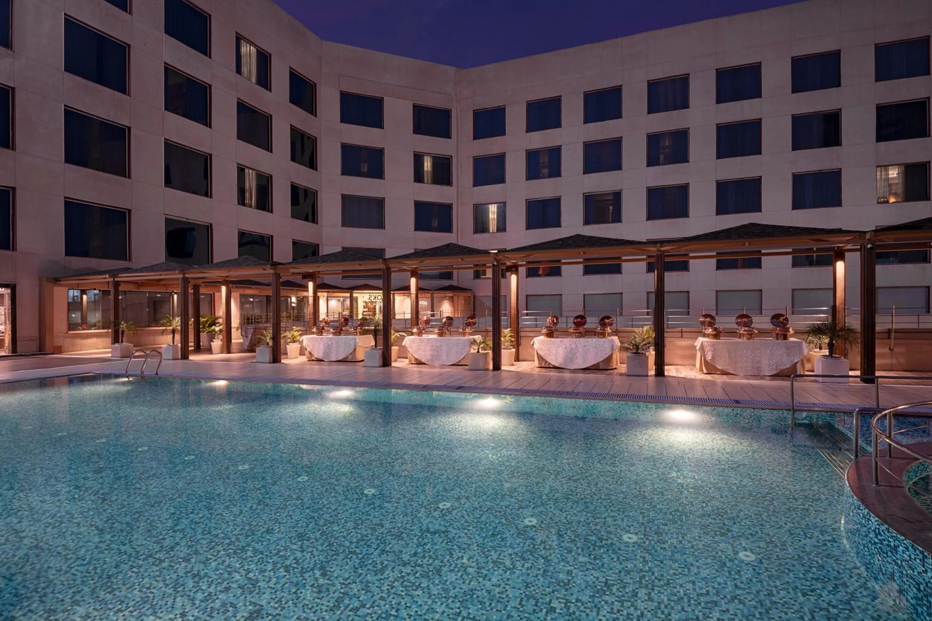 Swimming pool in Radisson Blu Kaushambi Delhi NCR