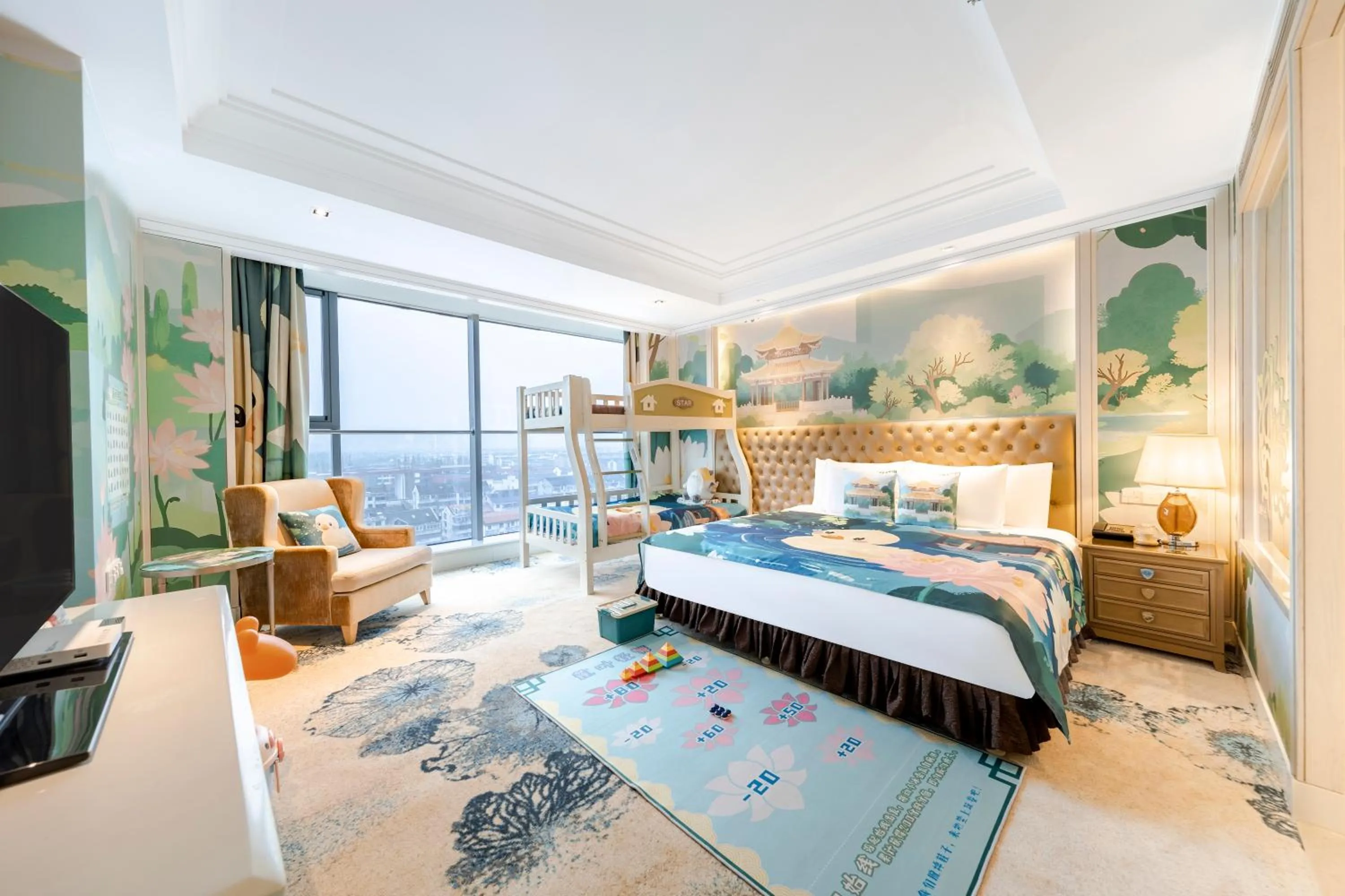 Bed in Tonino Lamborghini Hotel Kunshan City Center