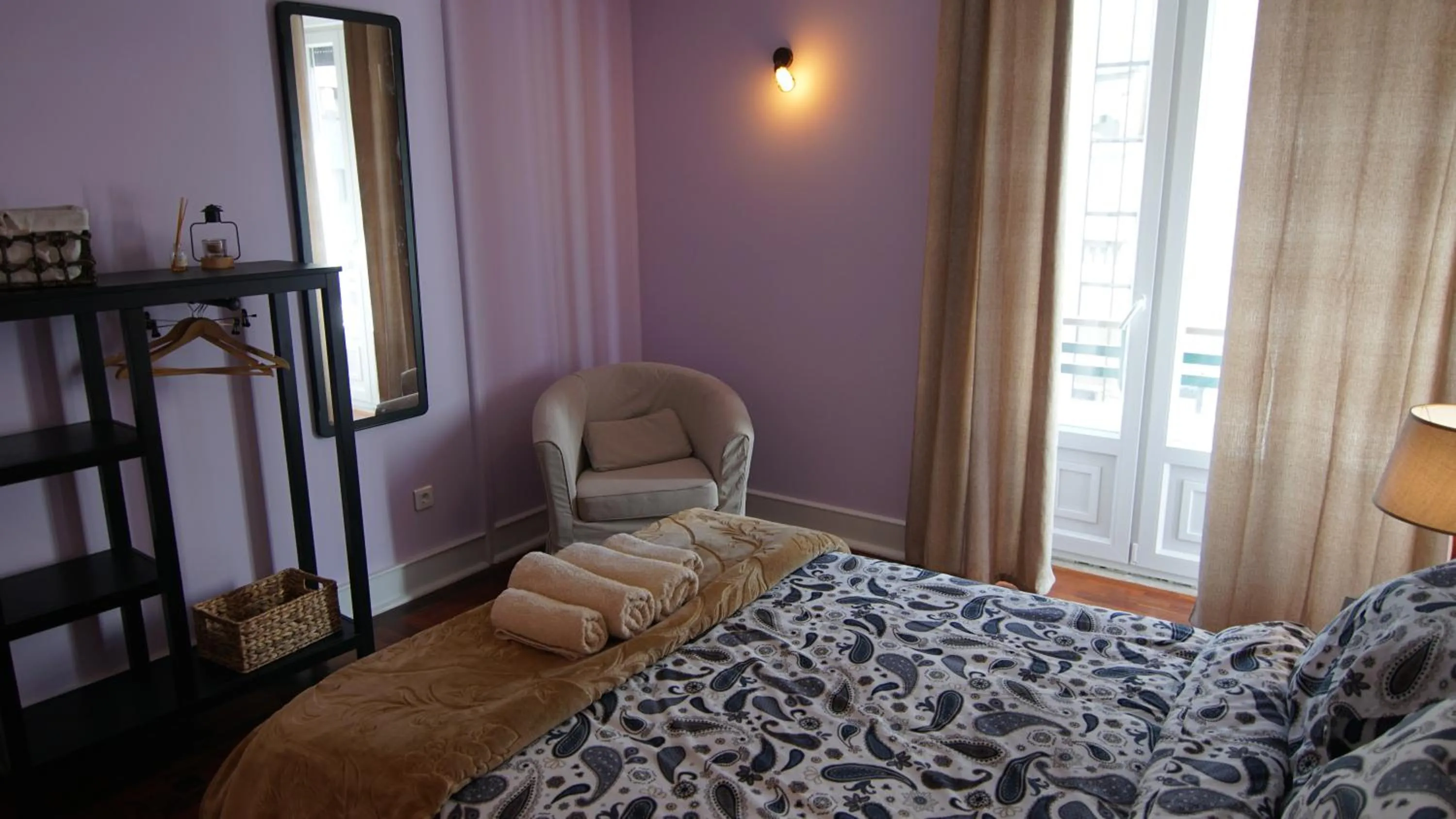 Bed in Avenida Cozy Apartment