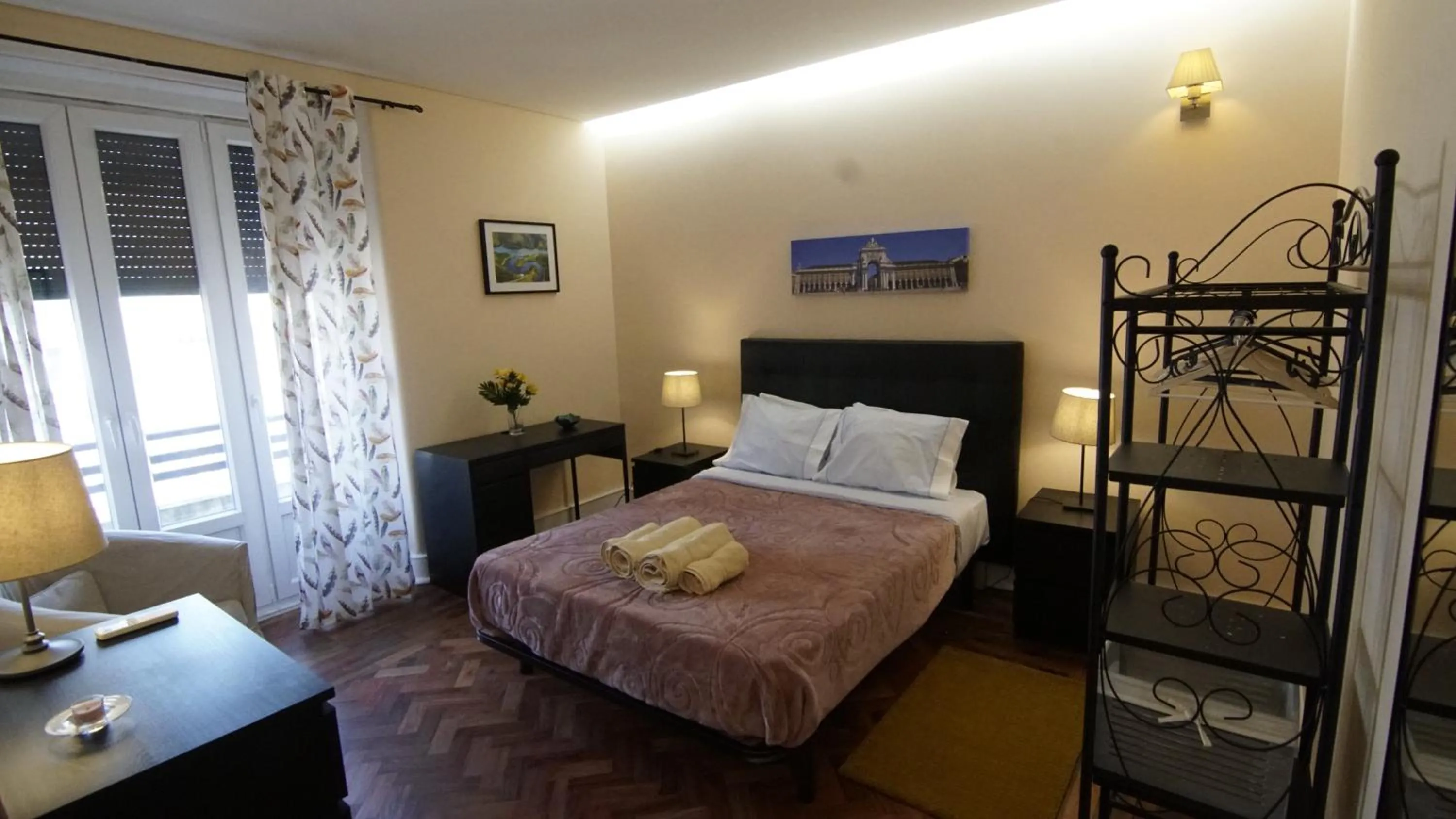 Bed in Avenida Cozy Apartment