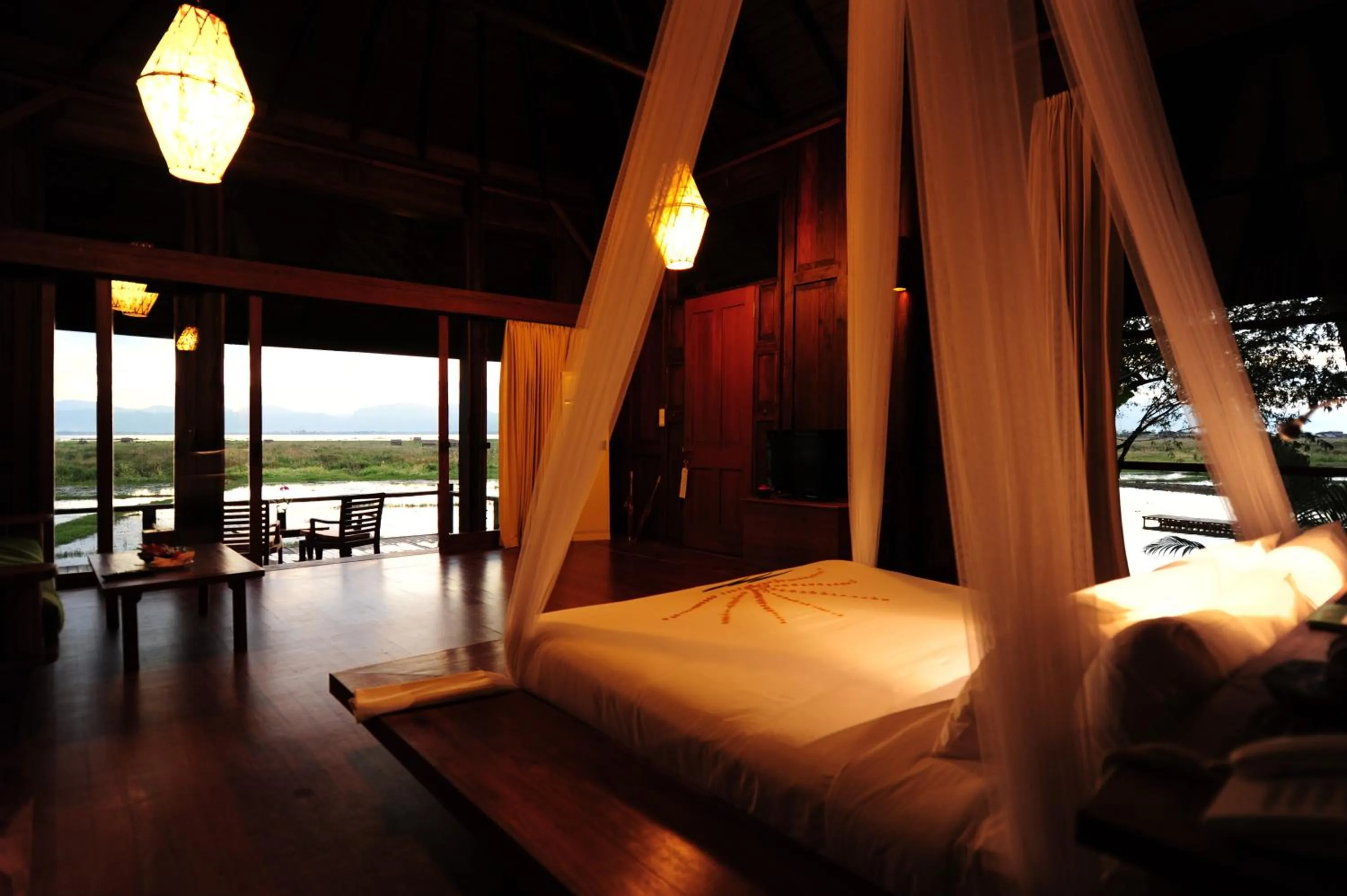Photo of the whole room, Bed in Villa Inle Boutique Resort
