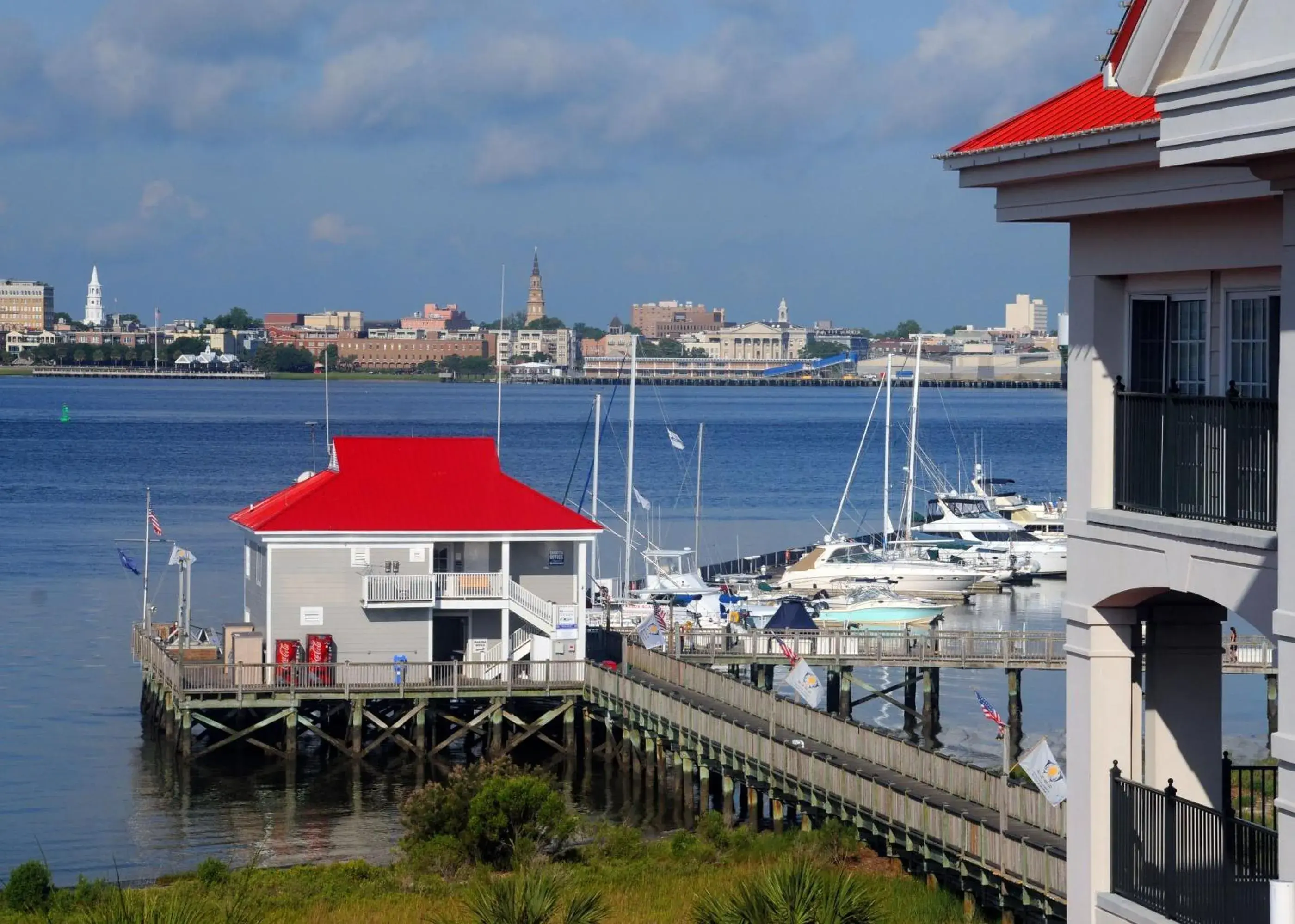 Facade/entrance in Harborside at Charleston Harbor Resort and Marina Facade/entrance in Harborside at Charleston Harbor Resort and Marina