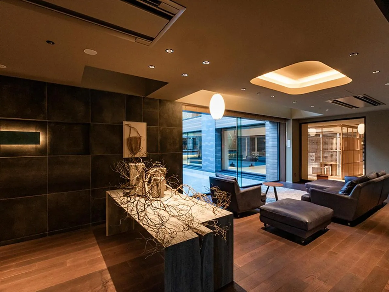 Lobby or reception in Lake Shikotsu Tsuruga Bessou AO no ZA