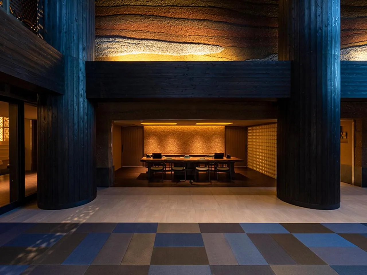 Lobby or reception in Lake Shikotsu Tsuruga Bessou AO no ZA