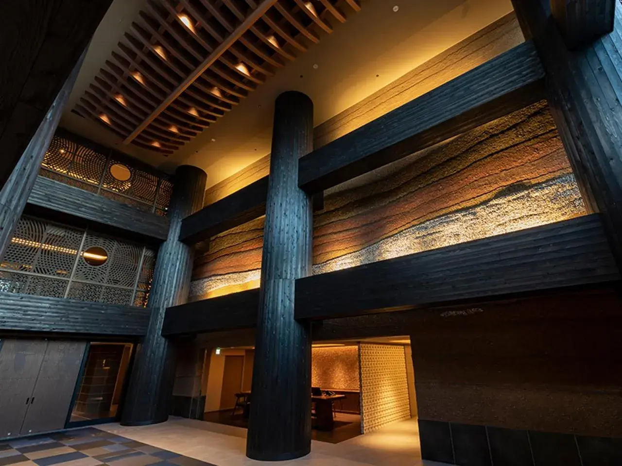 Lobby or reception in Lake Shikotsu Tsuruga Bessou AO no ZA Lobby or reception in Lake Shikotsu Tsuruga Bessou AO no ZA