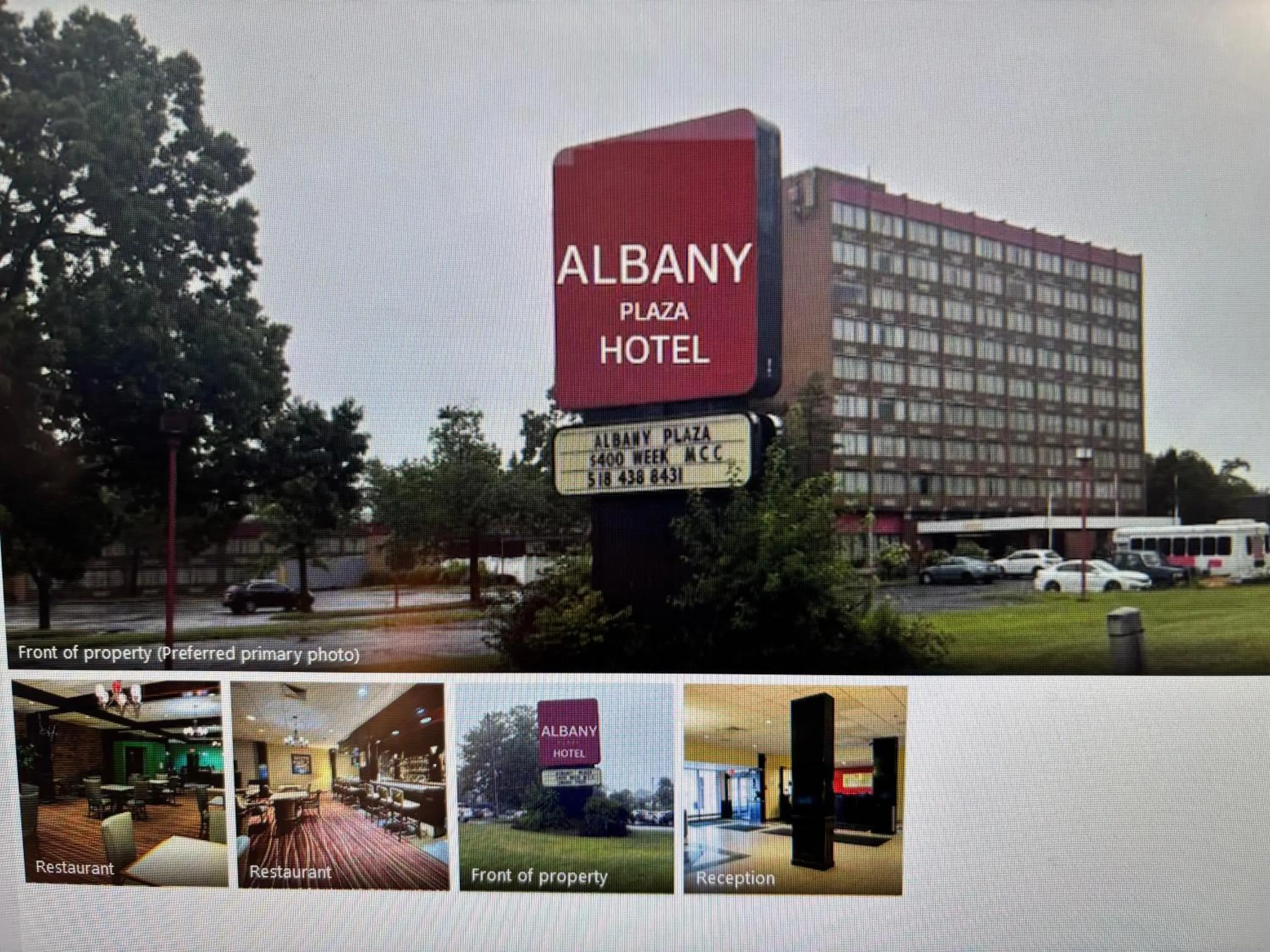 Property building in Albany Plaza Hotel