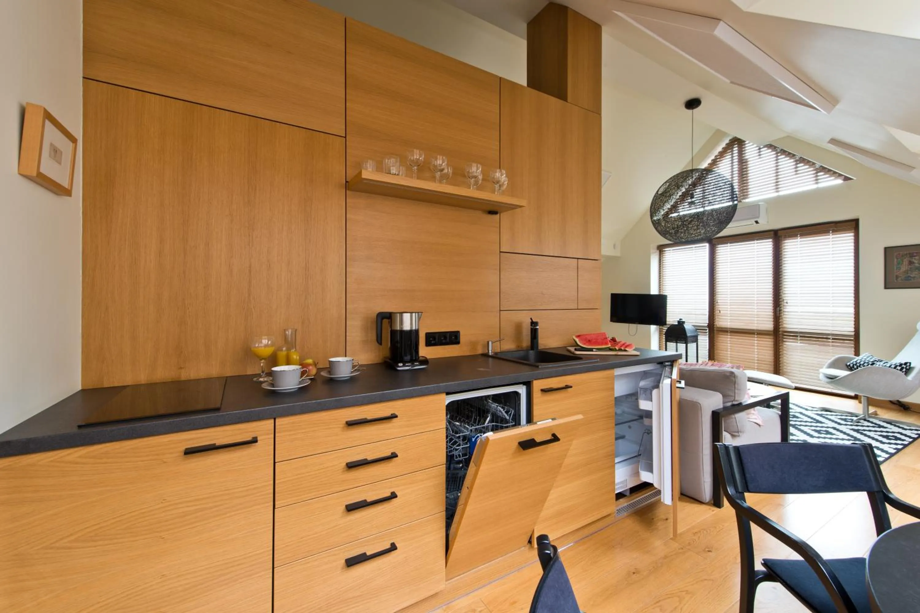 Kitchen or kitchenette in Visit Nida Apartments