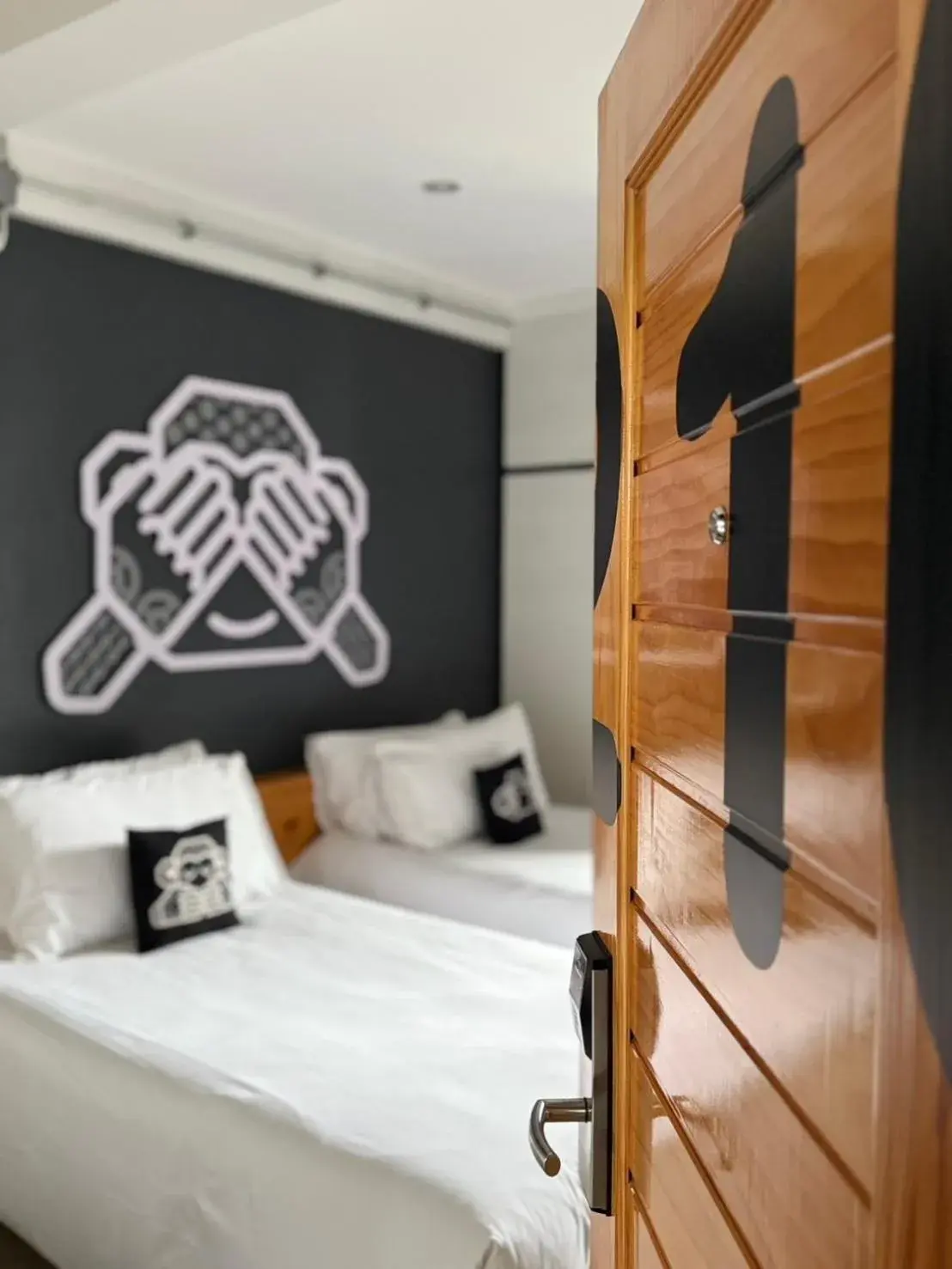 Bed in Blu Monkey Hotel Surat Thani Bed in Blu Monkey Hotel Surat Thani