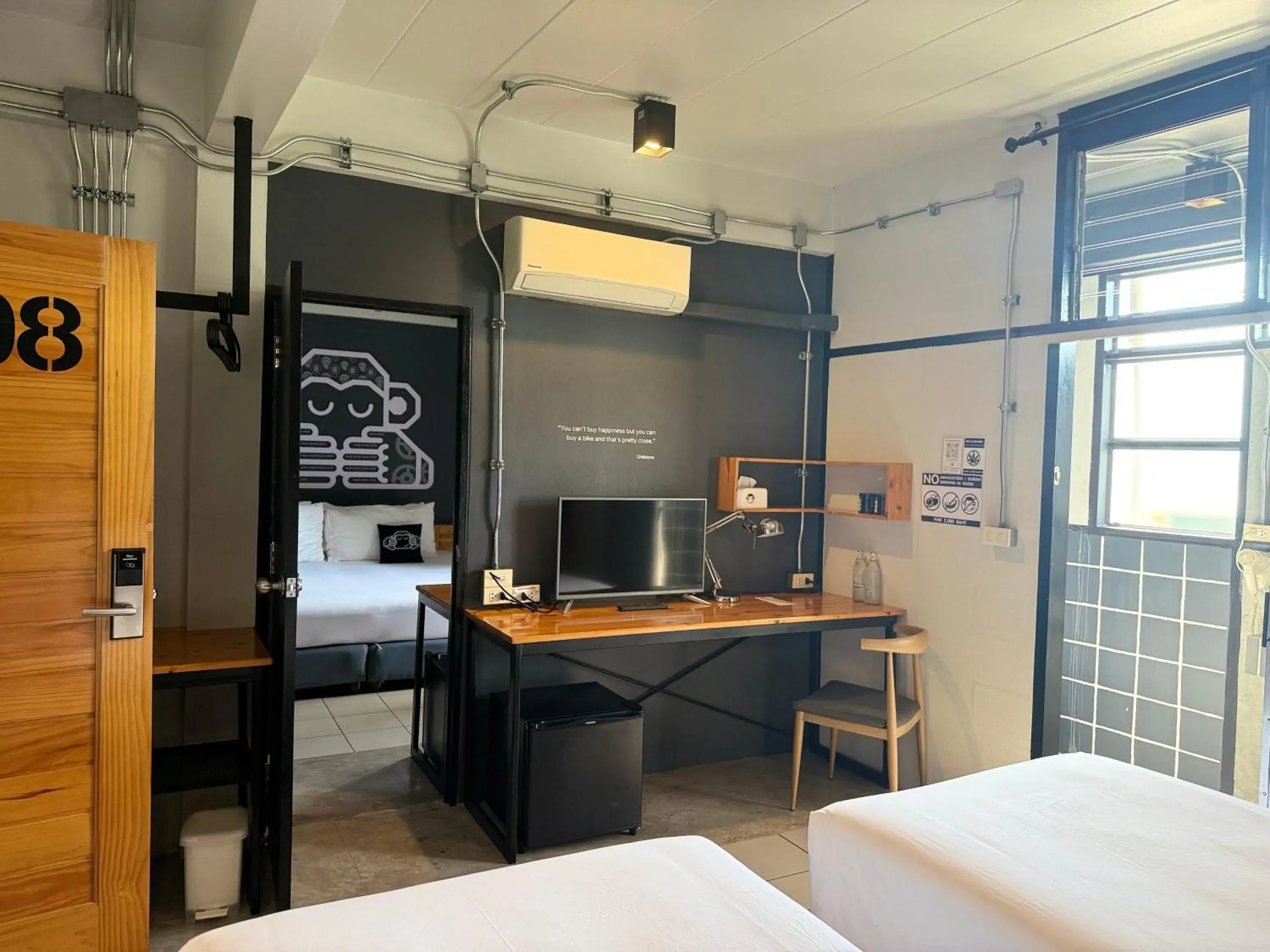 Bed in Blu Monkey Hotel Surat Thani Bed in Blu Monkey Hotel Surat Thani