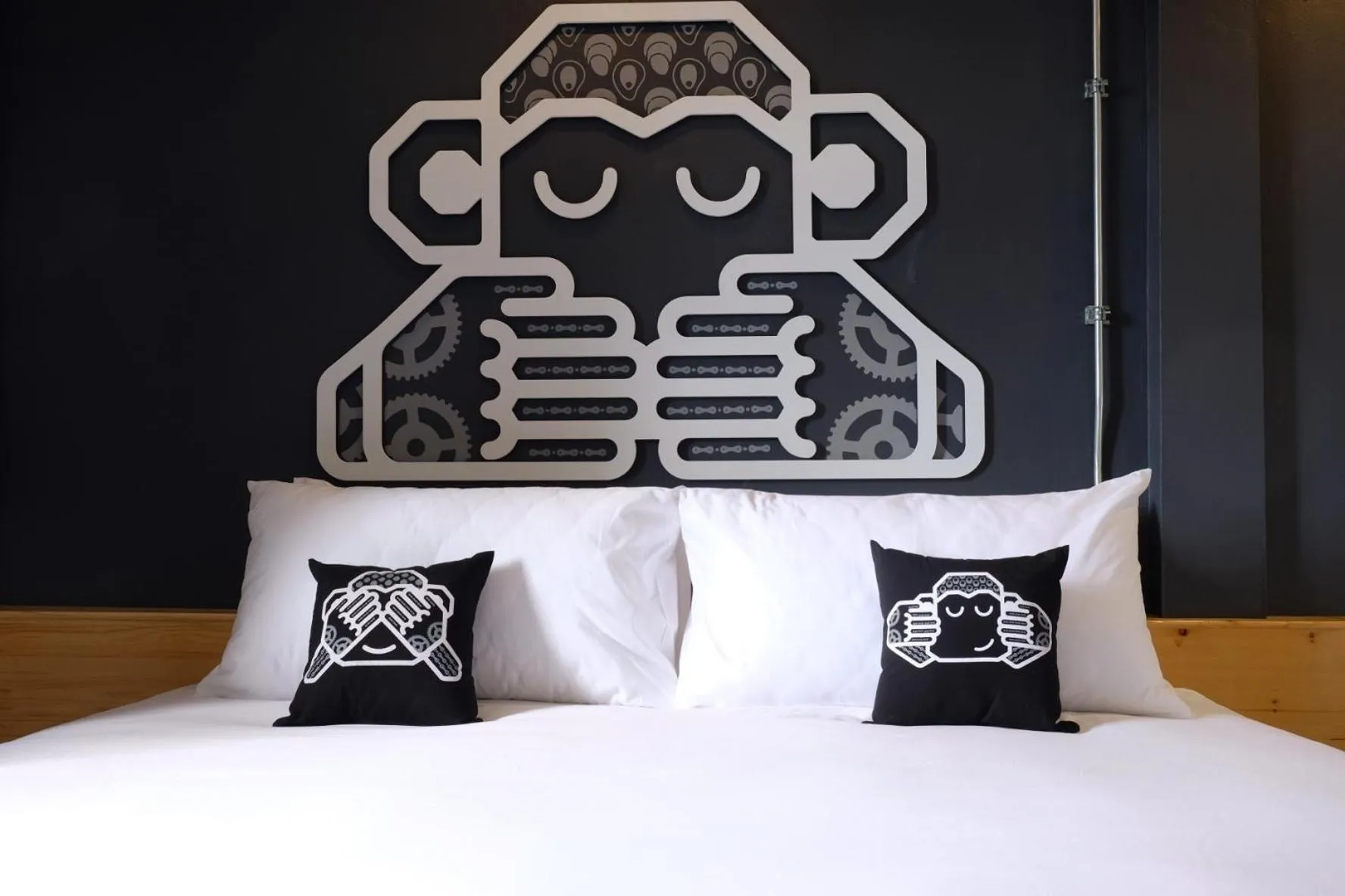 Bedroom, Bed in Blu Monkey Hotel Surat Thani