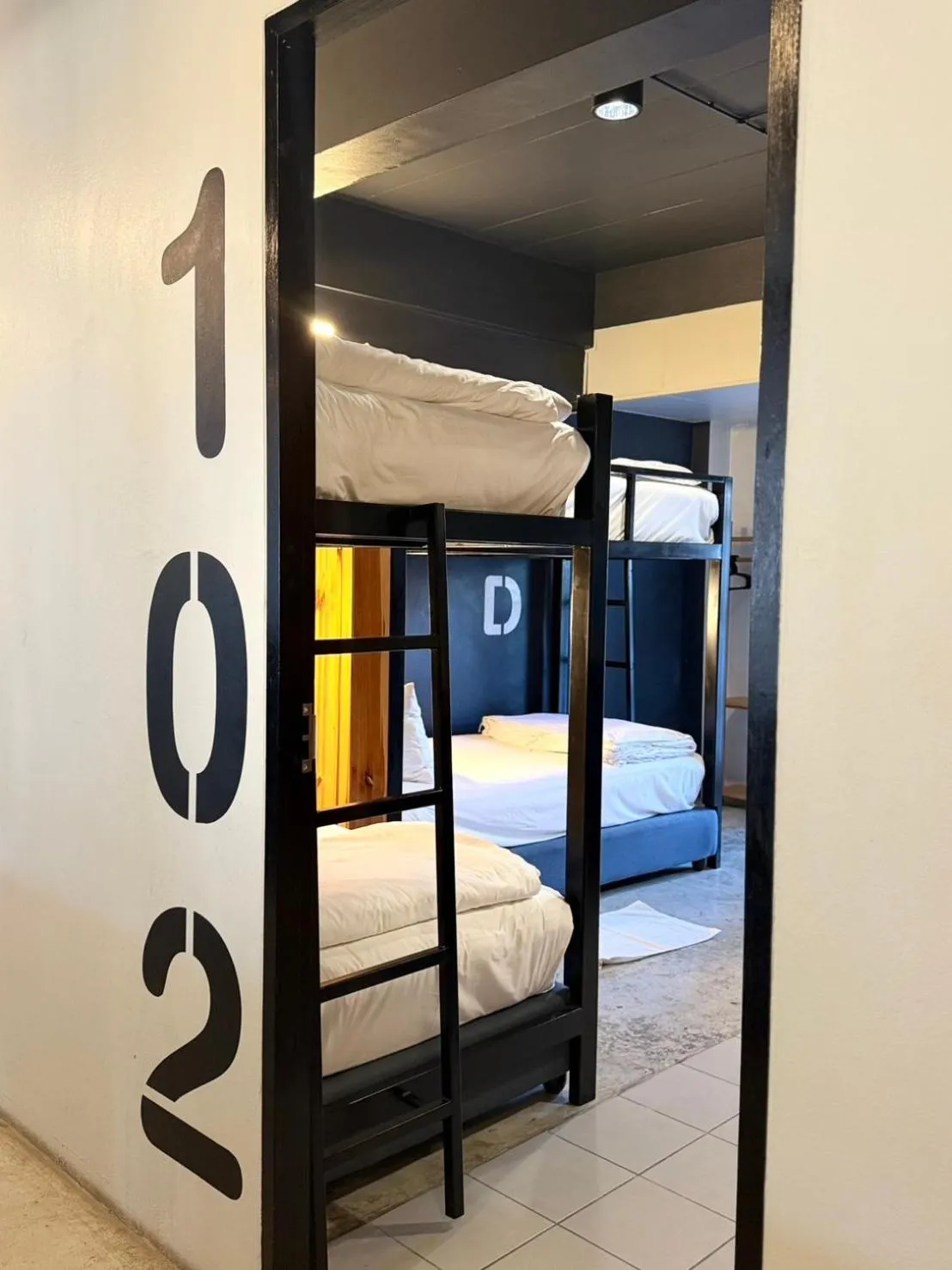 Bed in Blu Monkey Hotel Surat Thani