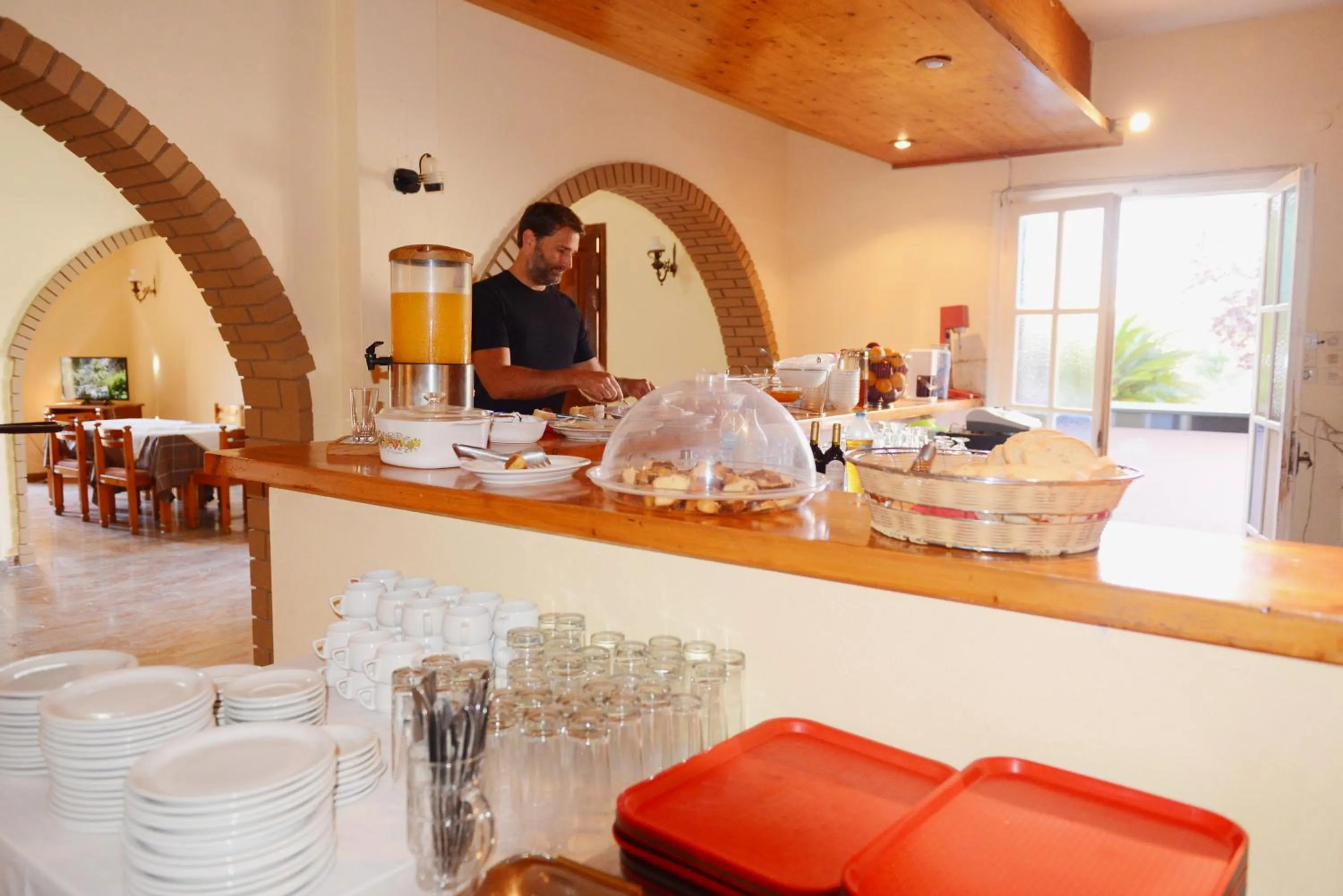 Buffet breakfast in Marie Hotel