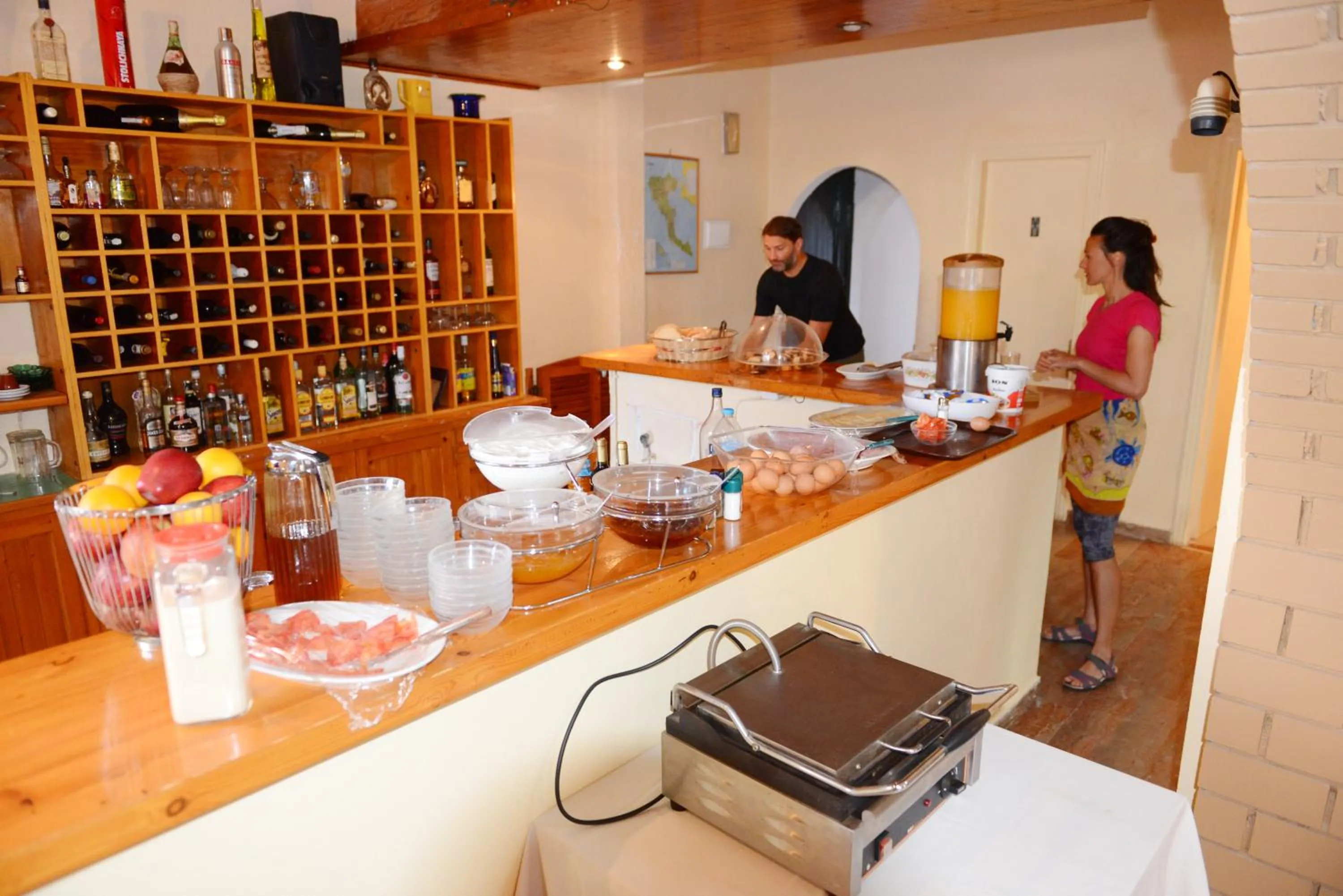 Buffet breakfast in Marie Hotel