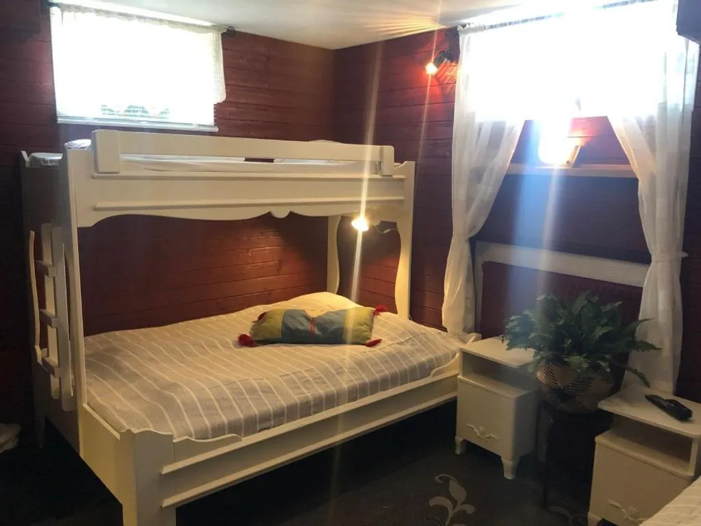 Bed in Prinsgården B&B rum stugor