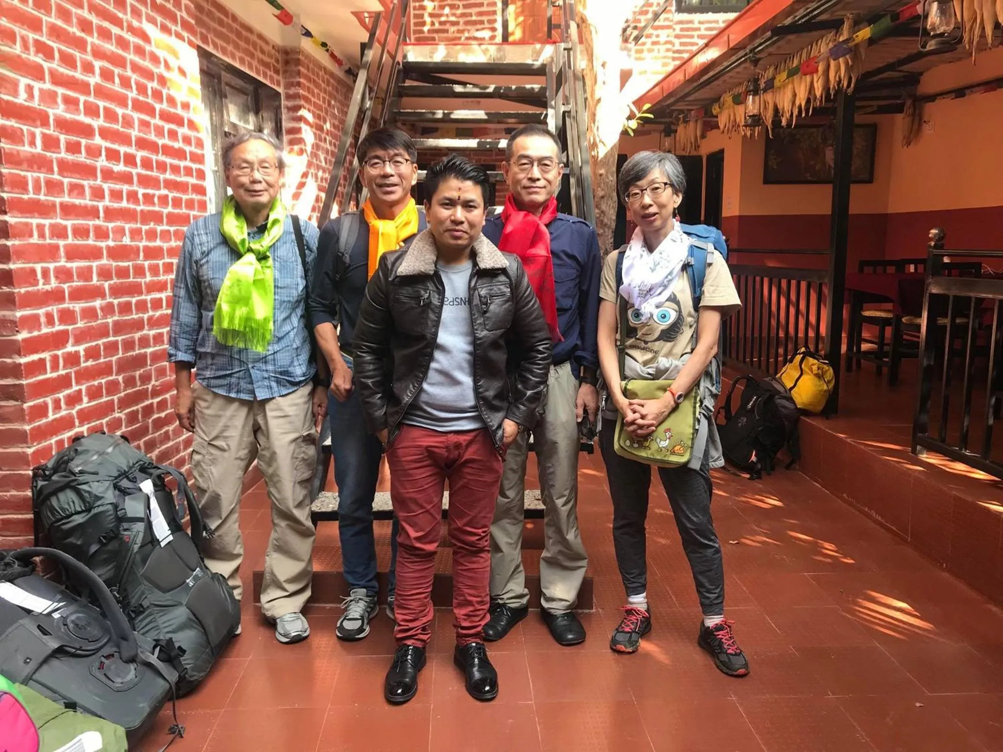 group of guests in Gurung's Home