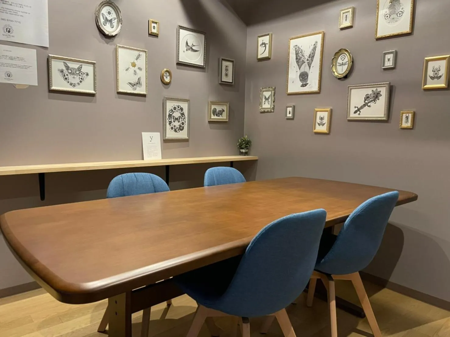 Dining area in THE WARDROBE Hotel Shimokitazawa
