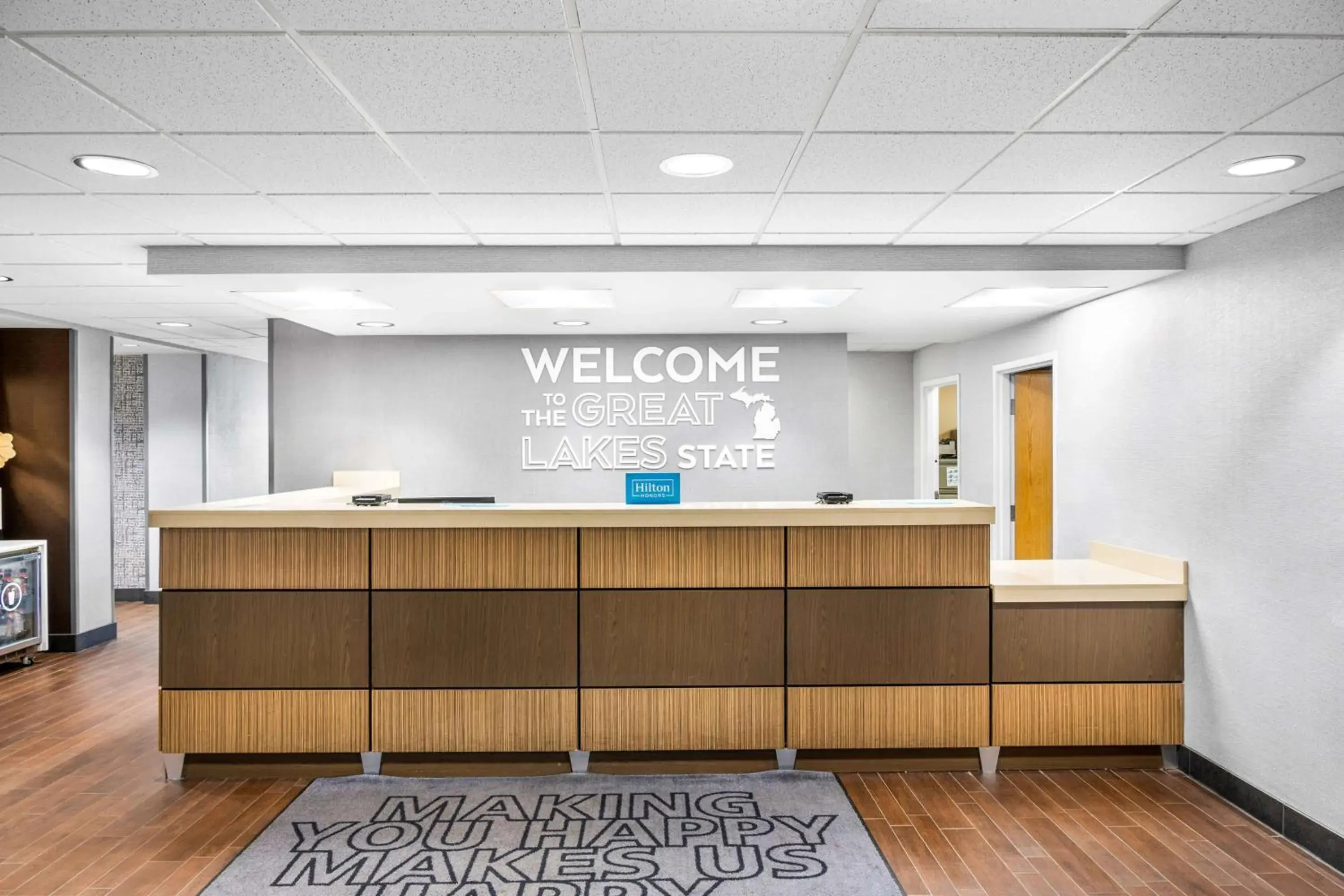 Lobby or reception in Hampton Inn Grand Rapids/North Lobby or reception in Hampton Inn Grand Rapids/North