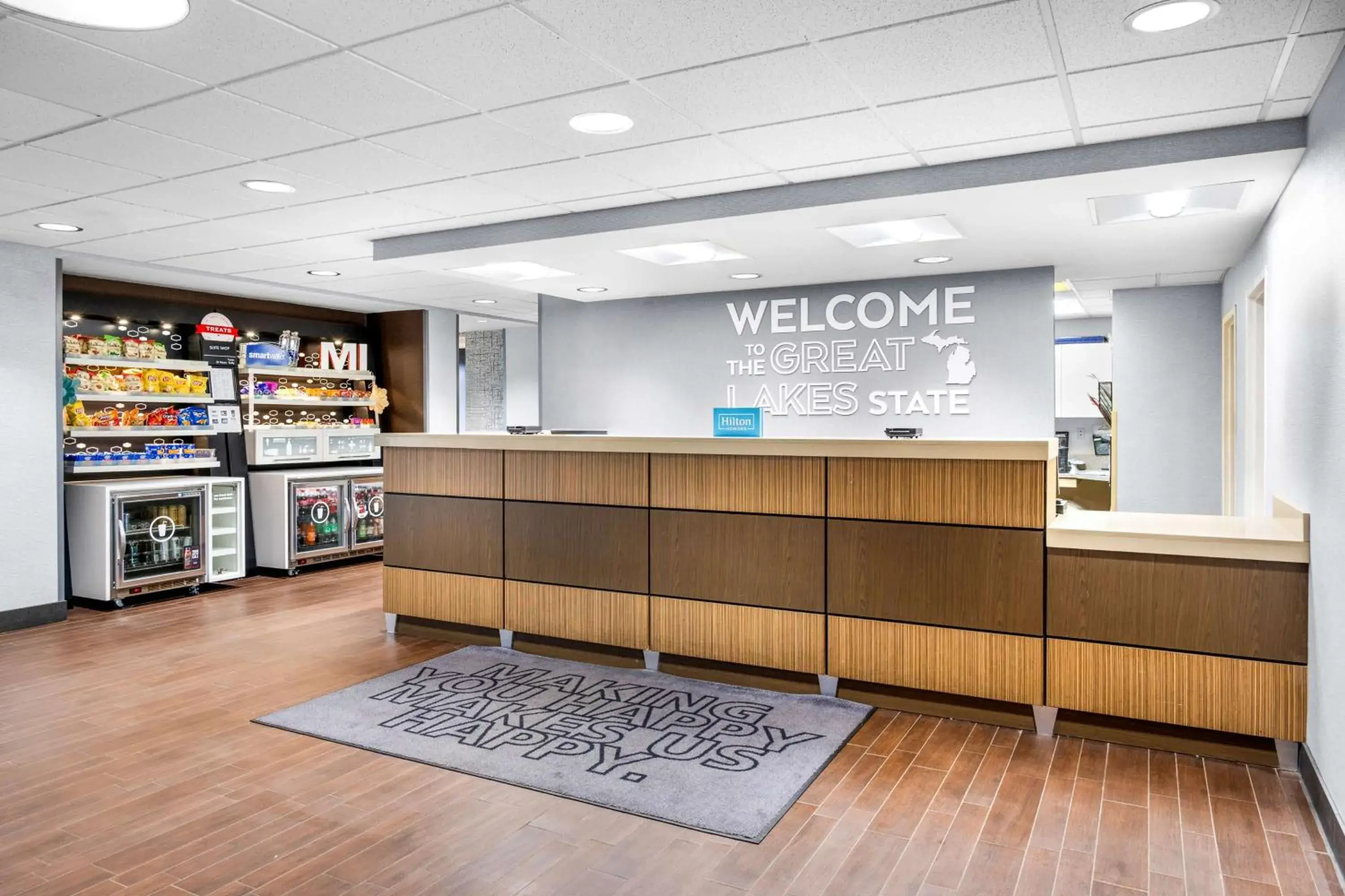 Lobby or reception in Hampton Inn Grand Rapids/North Lobby or reception in Hampton Inn Grand Rapids/North