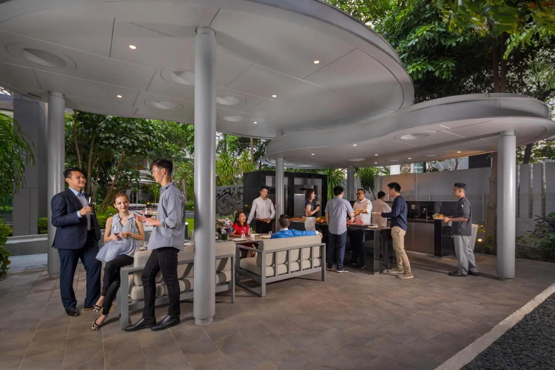 BBQ facilities in Fraser Residence Orchard Singapore