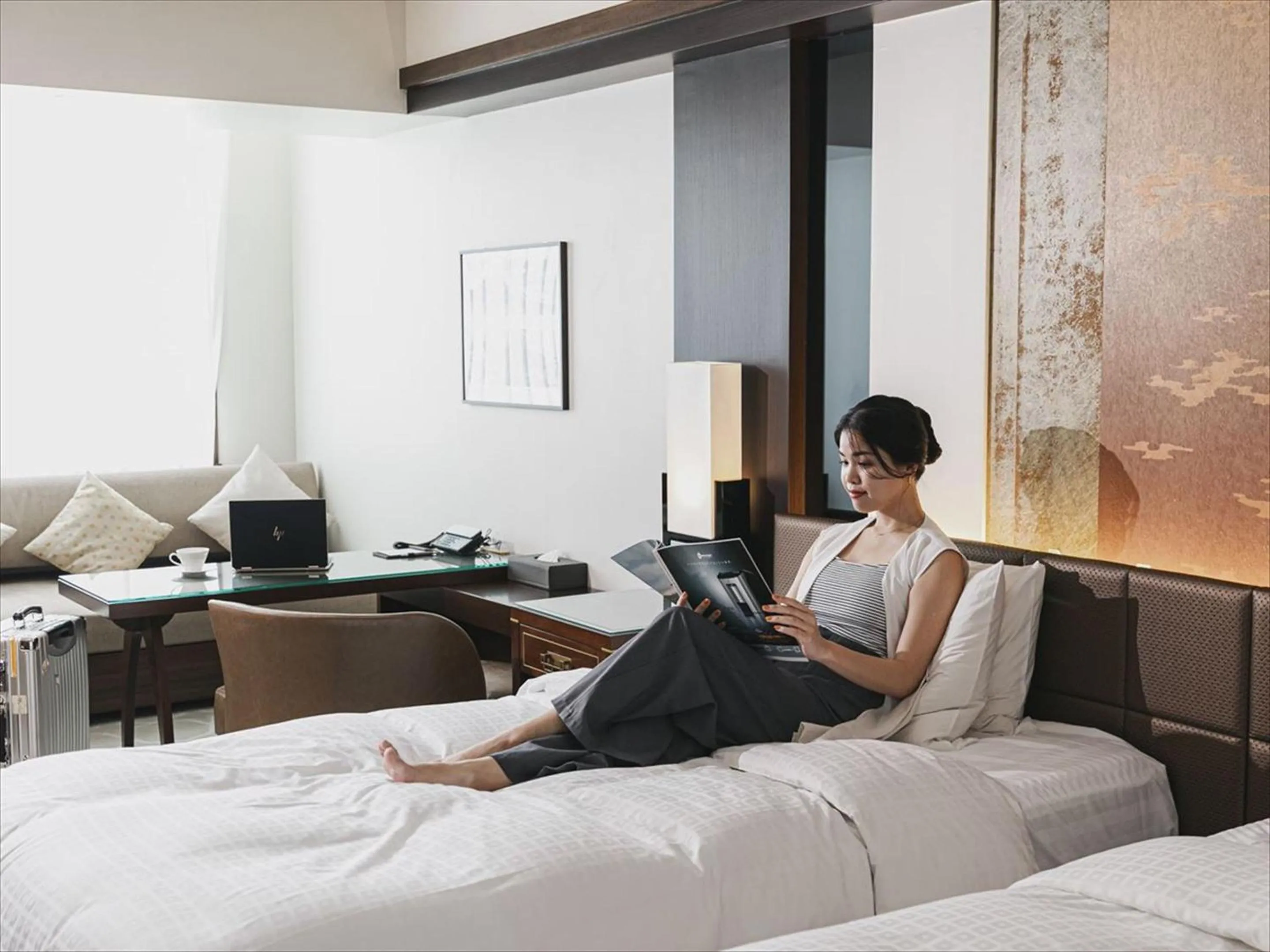 People, Bed in Okinawa EXES Naha