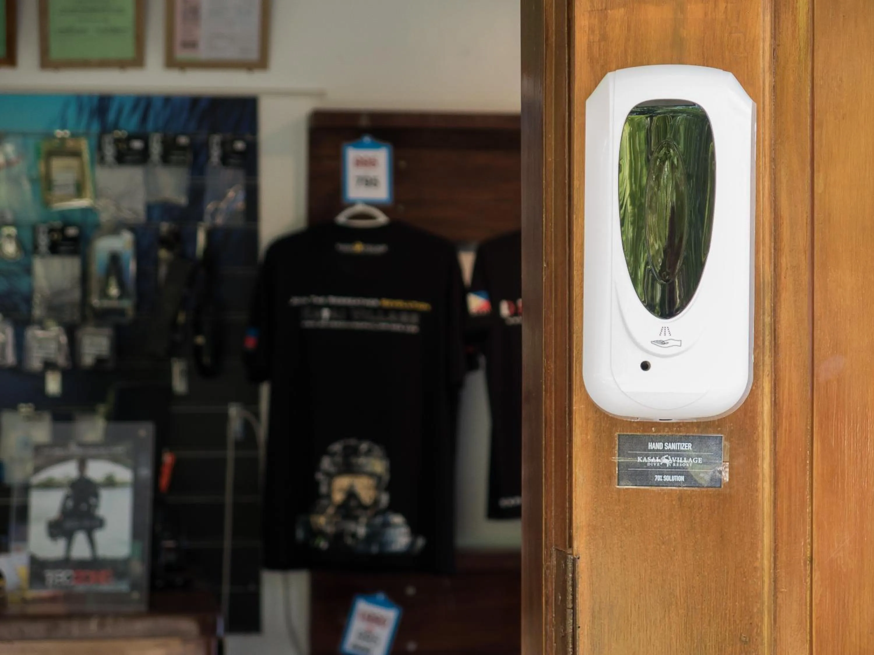 Text overlay in Kasai Village Dive Resort