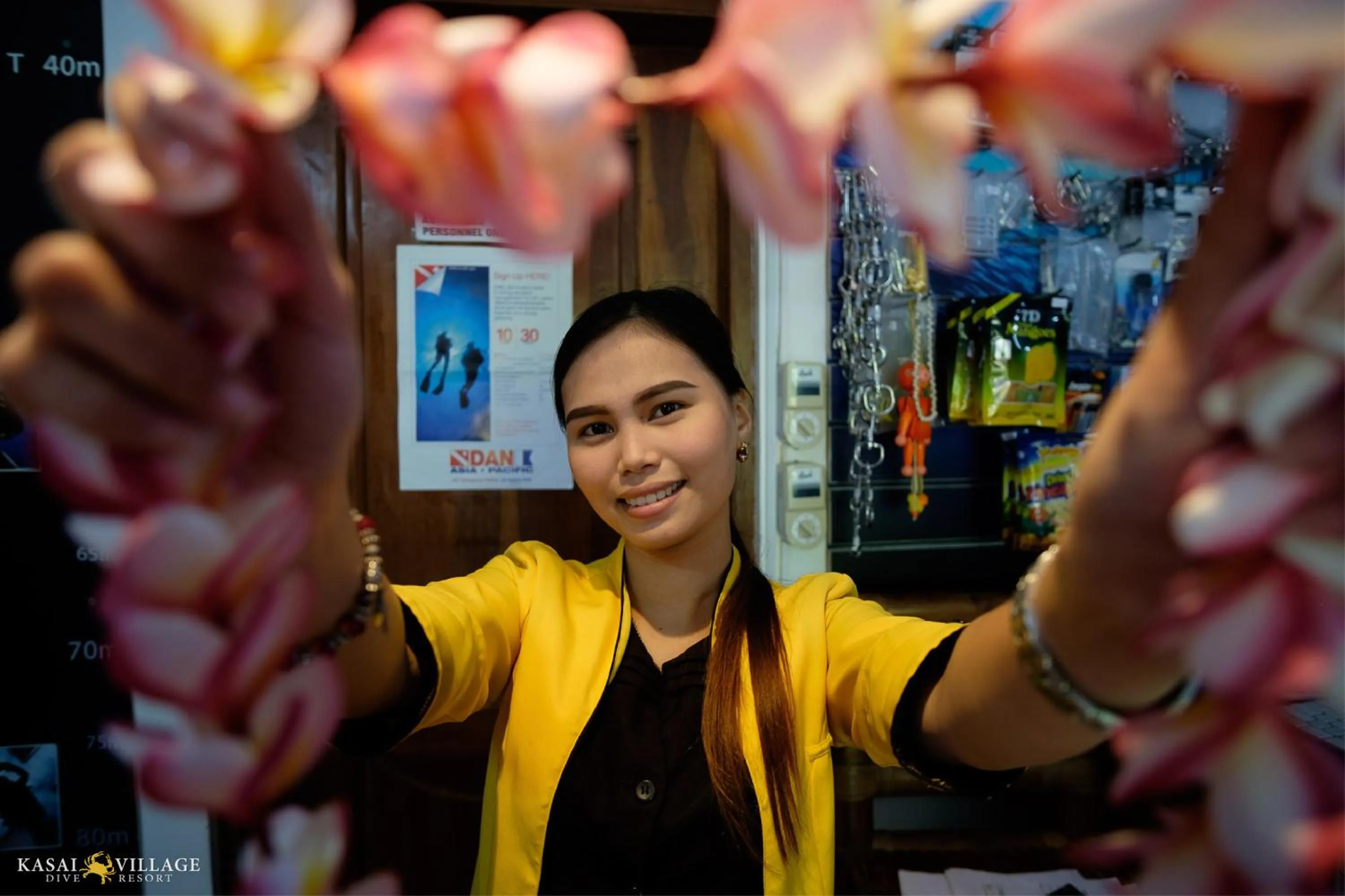 Staff in Kasai Village Dive Resort