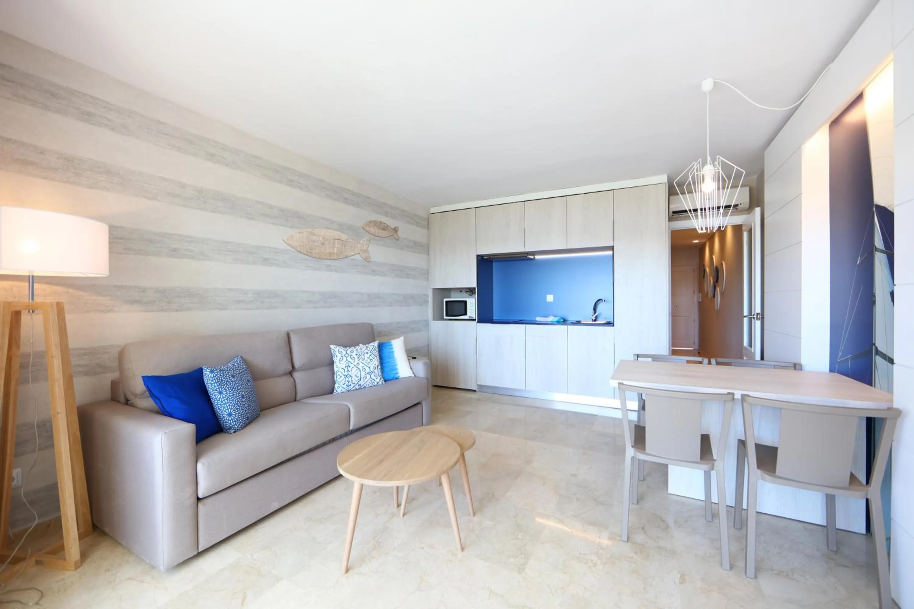 Kitchen or kitchenette in Son Caliu Apartamentos