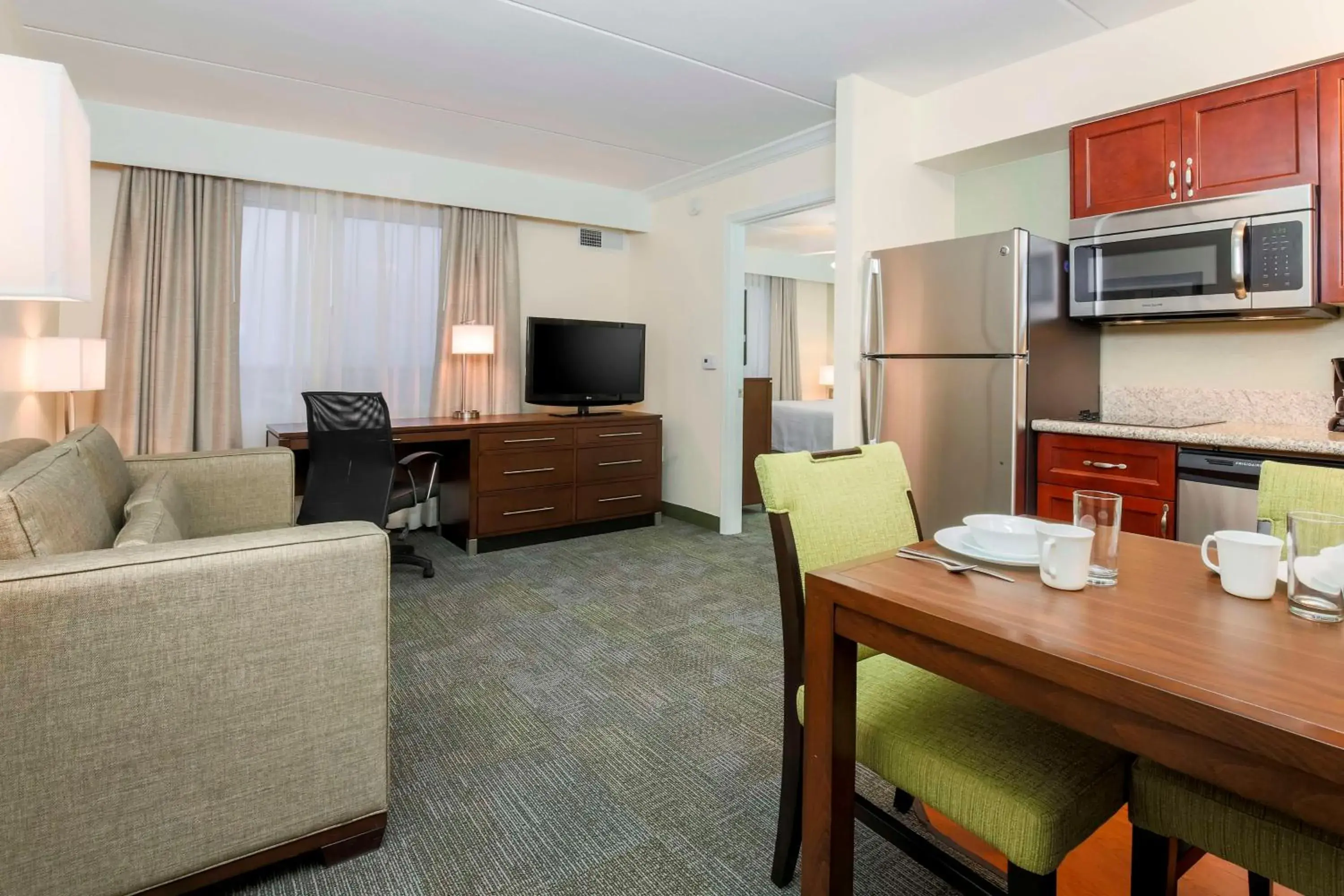 Living room in Homewood Suites by Hilton Ft. Worth-North at Fossil Creek Living room in Homewood Suites by Hilton Ft. Worth-North at Fossil Creek