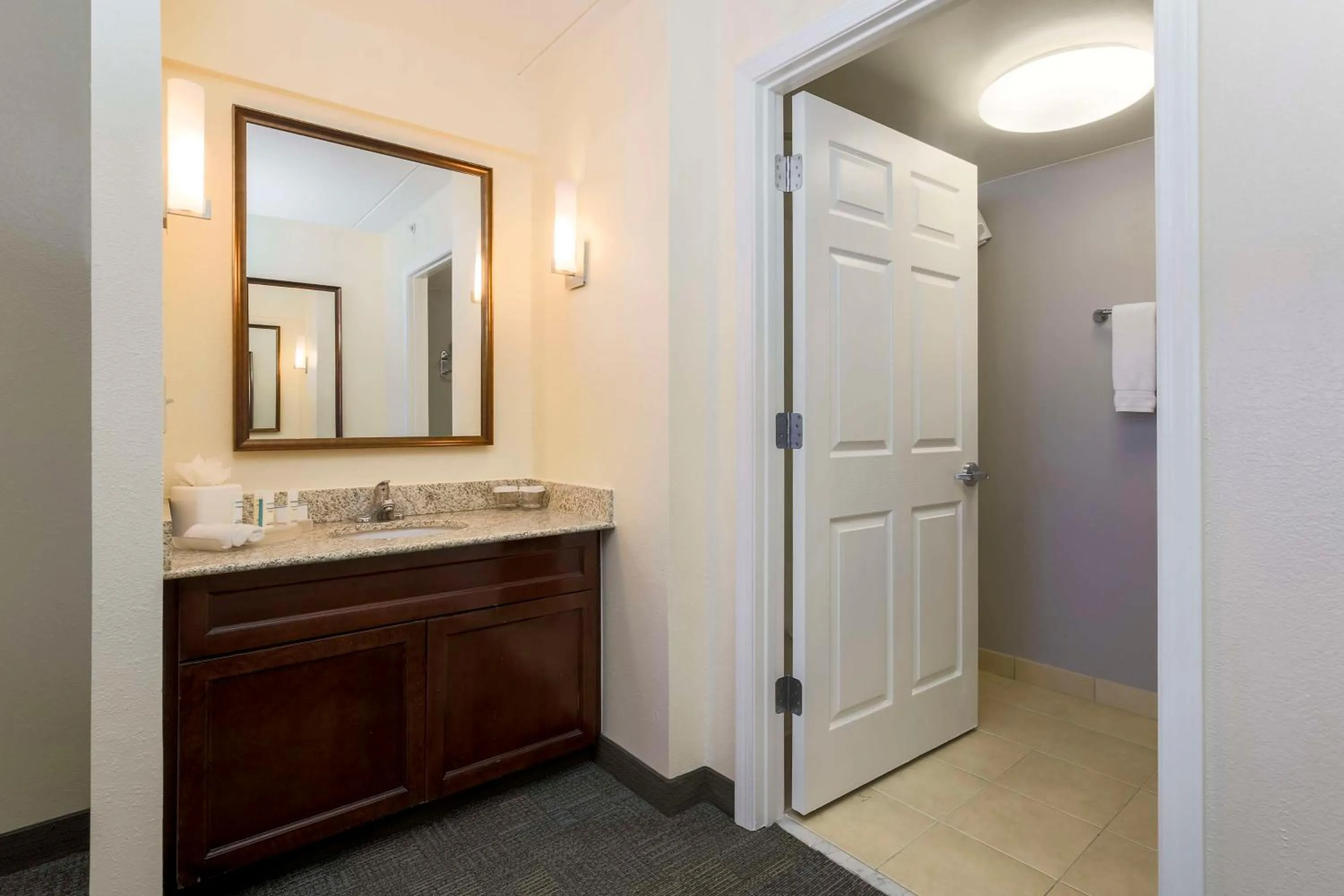 Bathroom in Homewood Suites by Hilton Ft. Worth-North at Fossil Creek