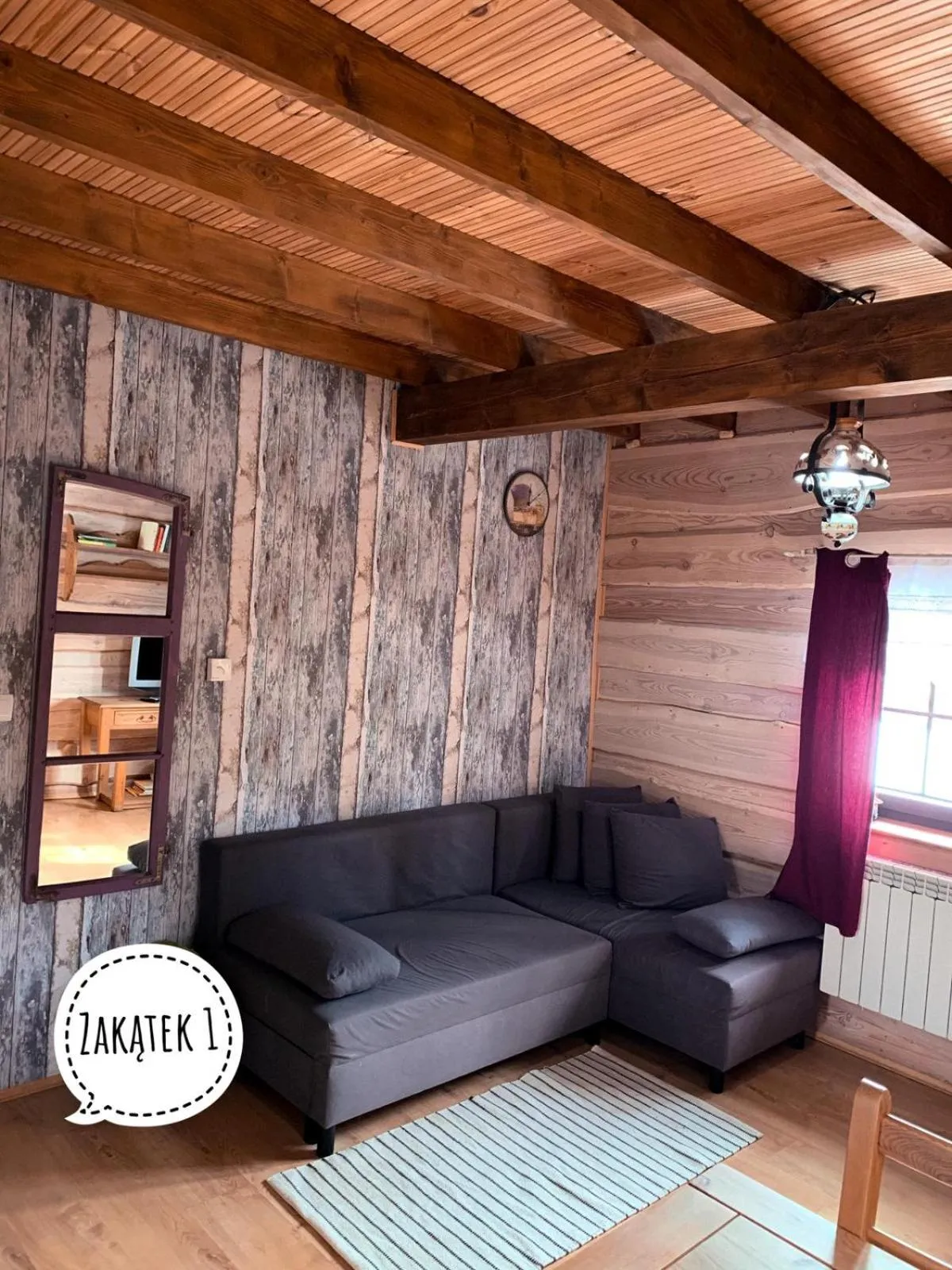 Seating area in Chata Starych Znajomych