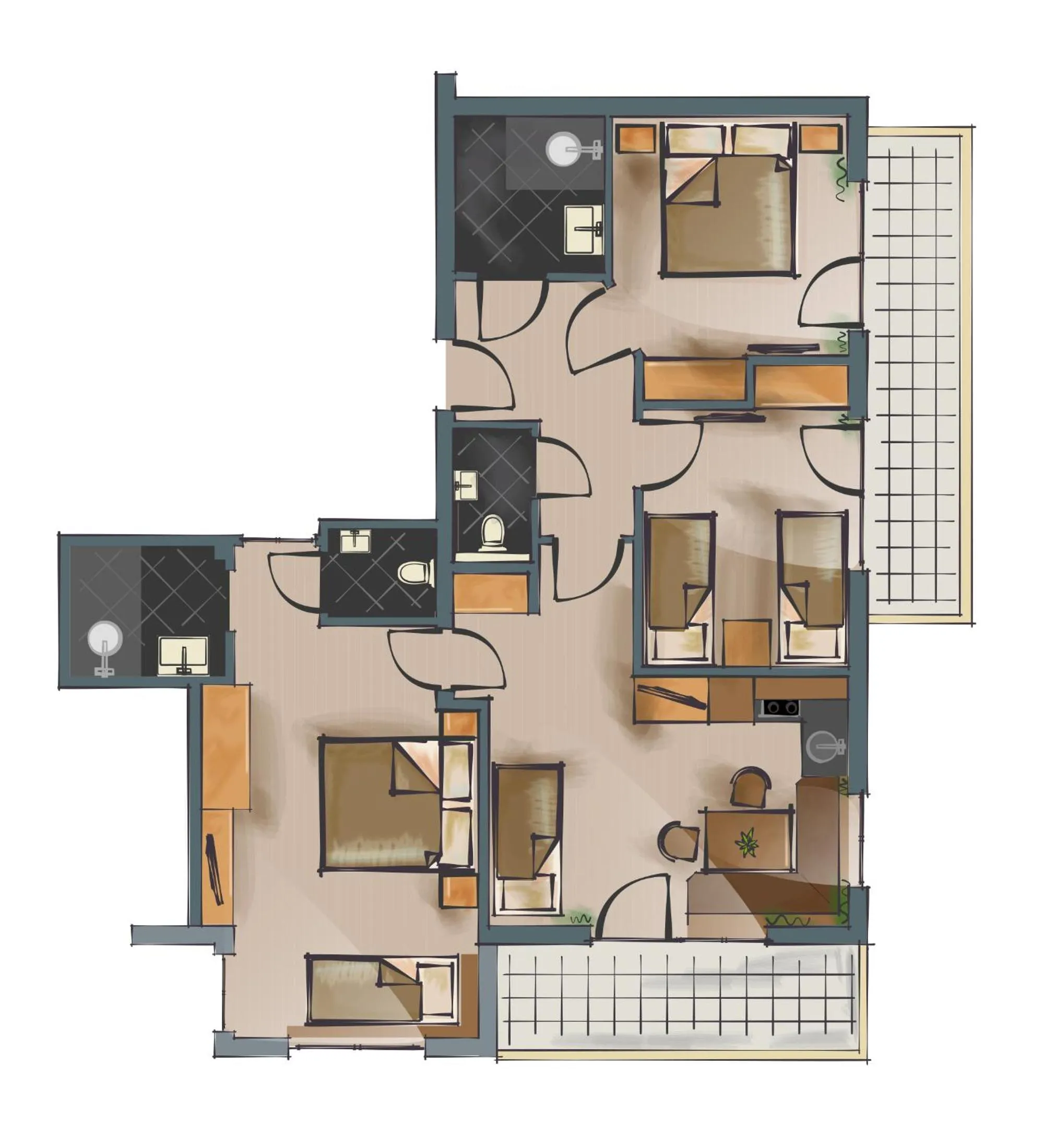 Floor plan in Waidmannsruh Appartements