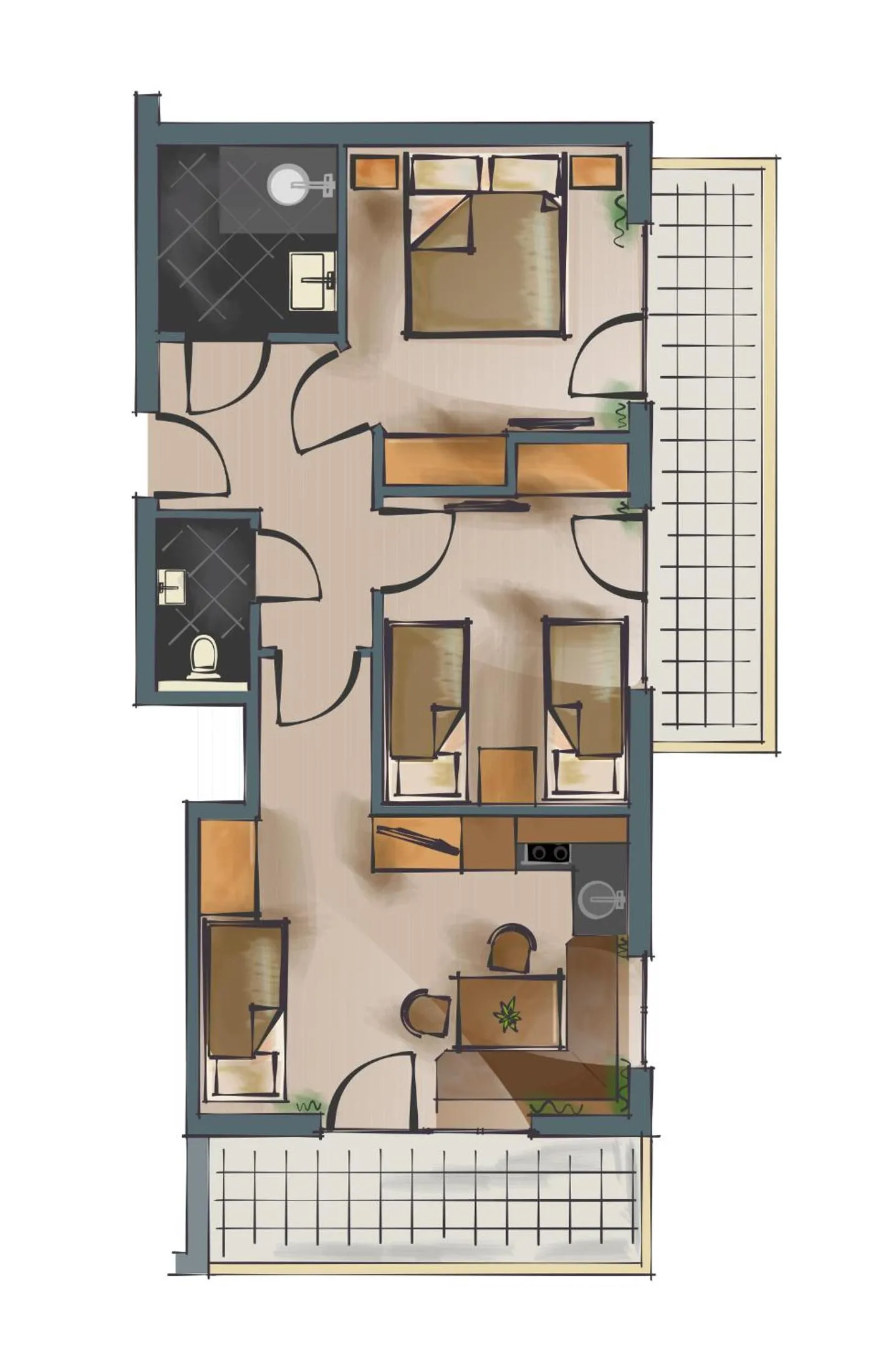 Floor plan in Waidmannsruh Appartements