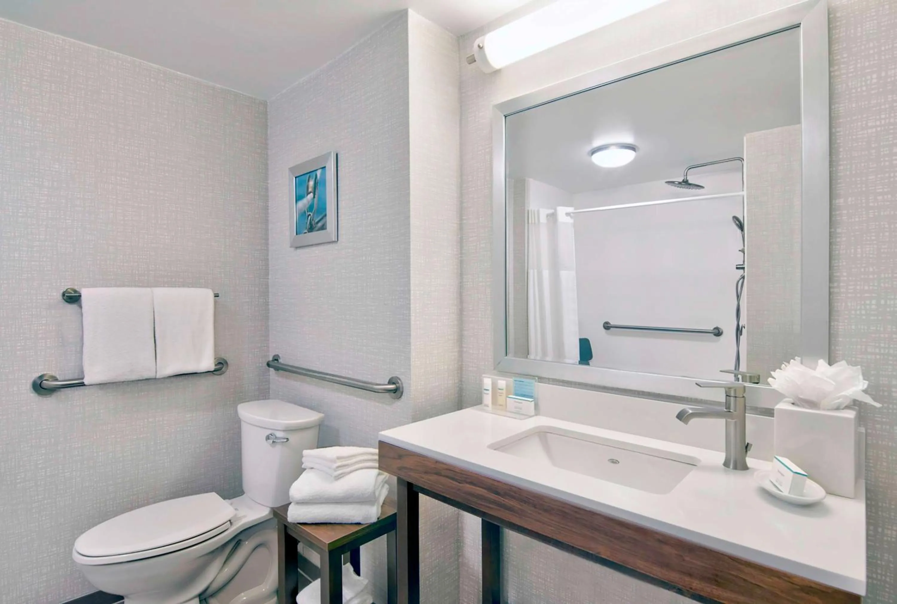 Bathroom in Hampton Inn Ft Lauderdale Airport North Cruise Port