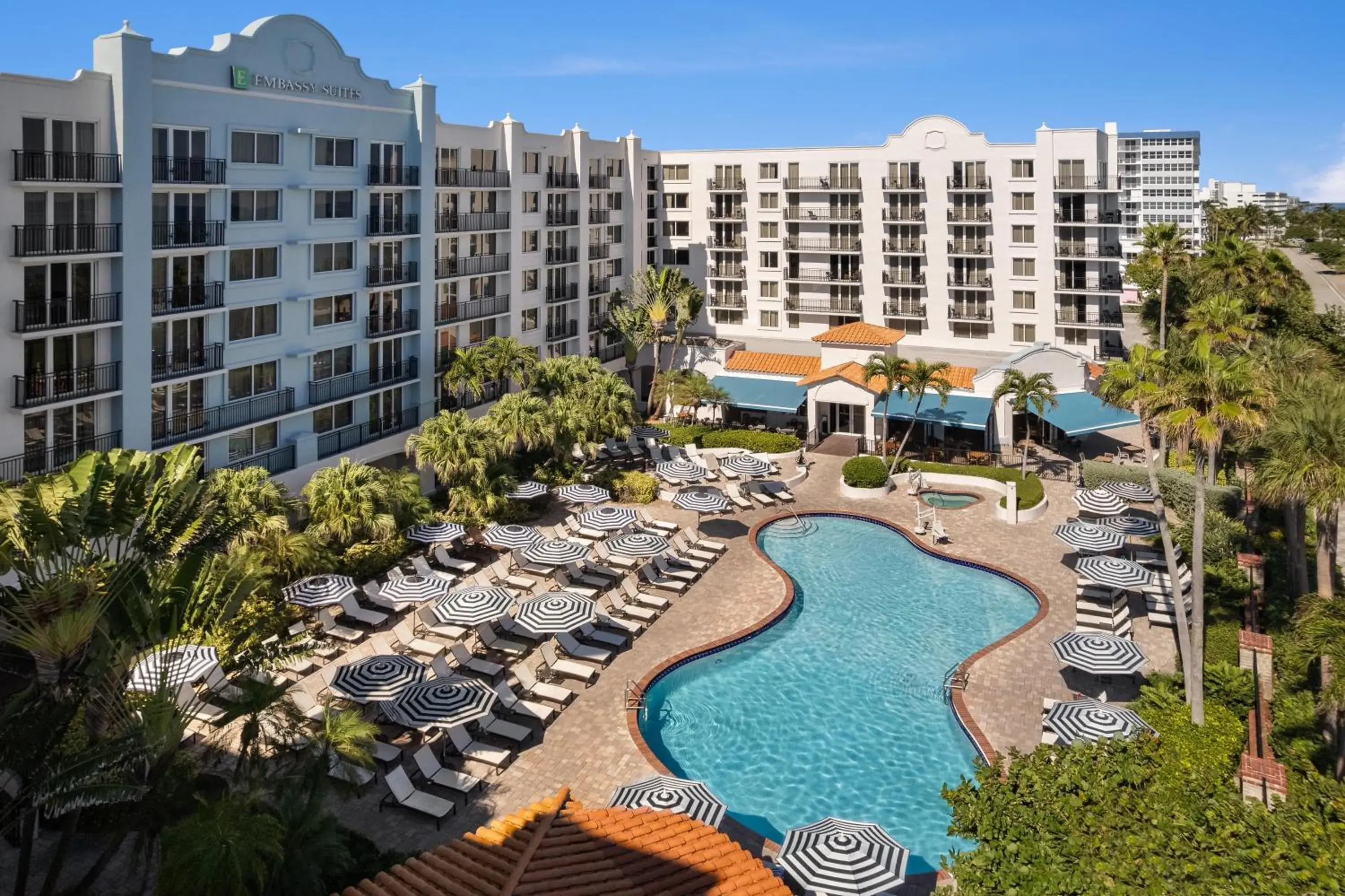 Pool view in Embassy Suites by Hilton Deerfield Beach Resort & Spa Pool view in Embassy Suites by Hilton Deerfield Beach Resort & Spa