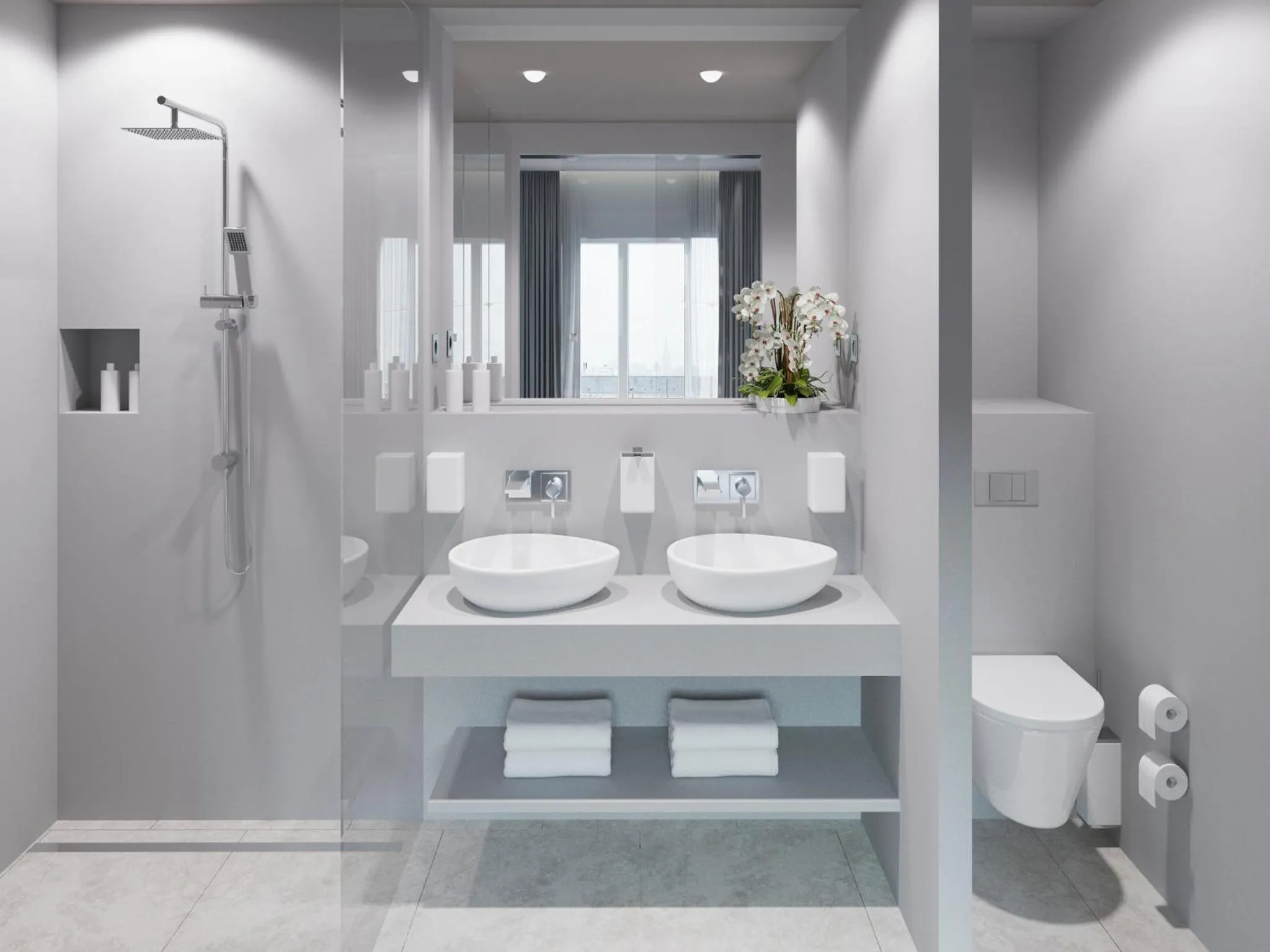 Bathroom in VISIONAPARTMENTS Militärstrasse - contactless check-in