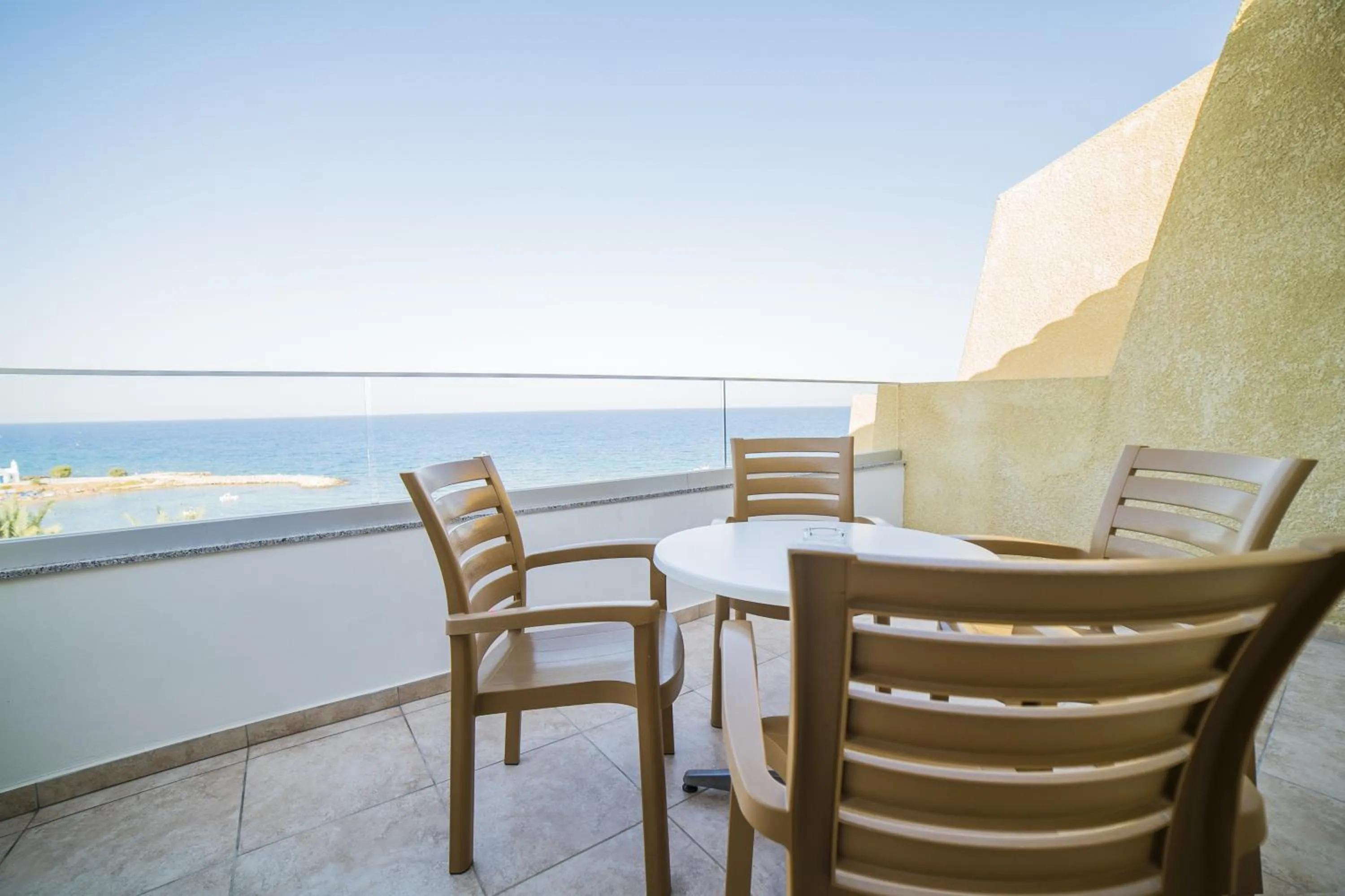 Balcony/Terrace in MyroAndrou Beach Hotel Apartments