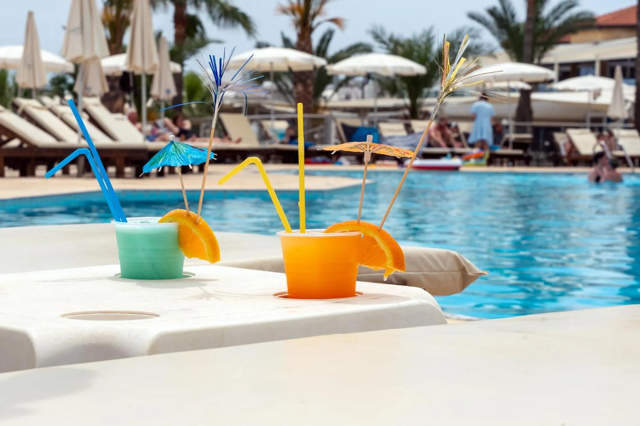 Swimming pool in MyroAndrou Beach Hotel Apartments