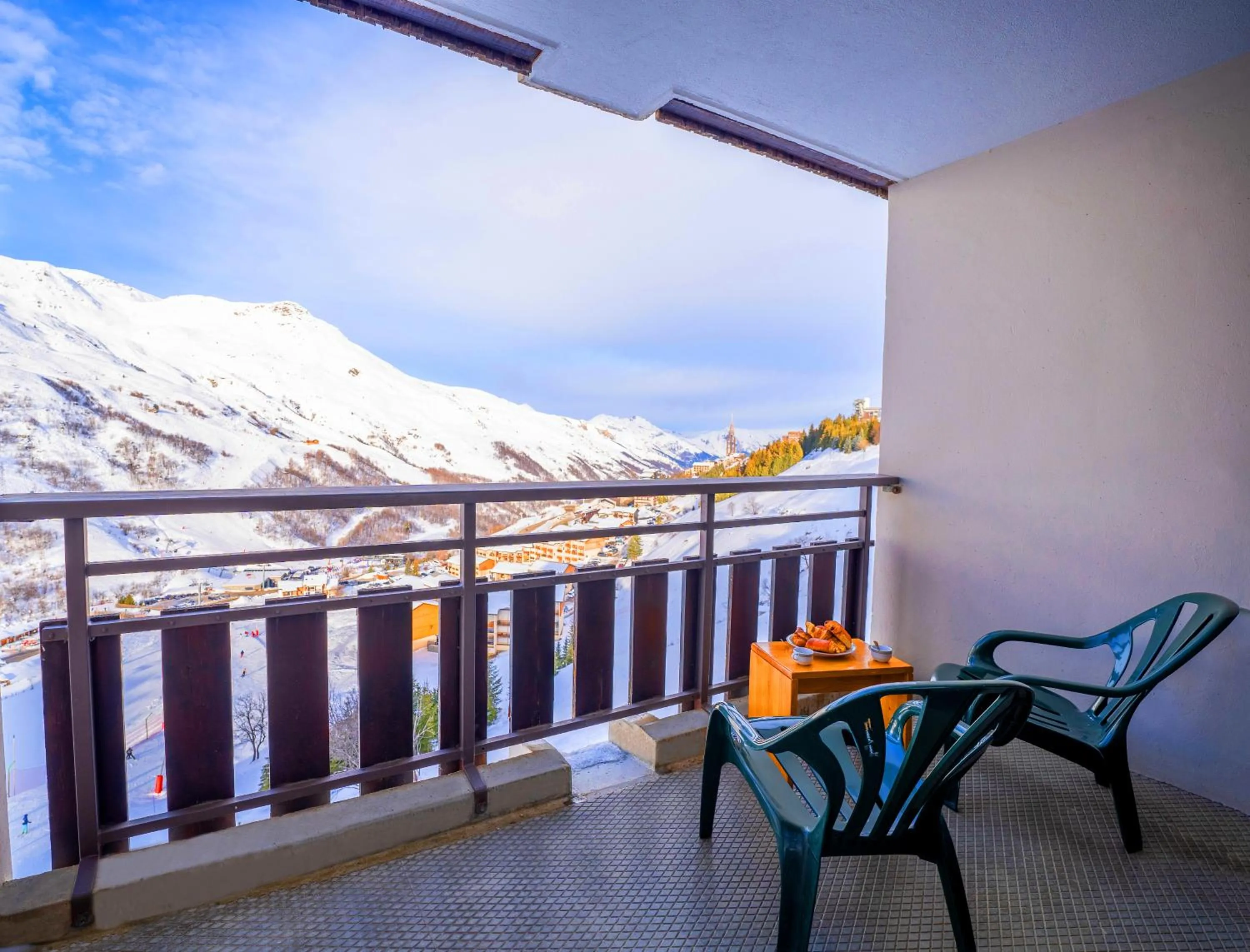 Balcony/Terrace in Résidence Azureva Les Menuires