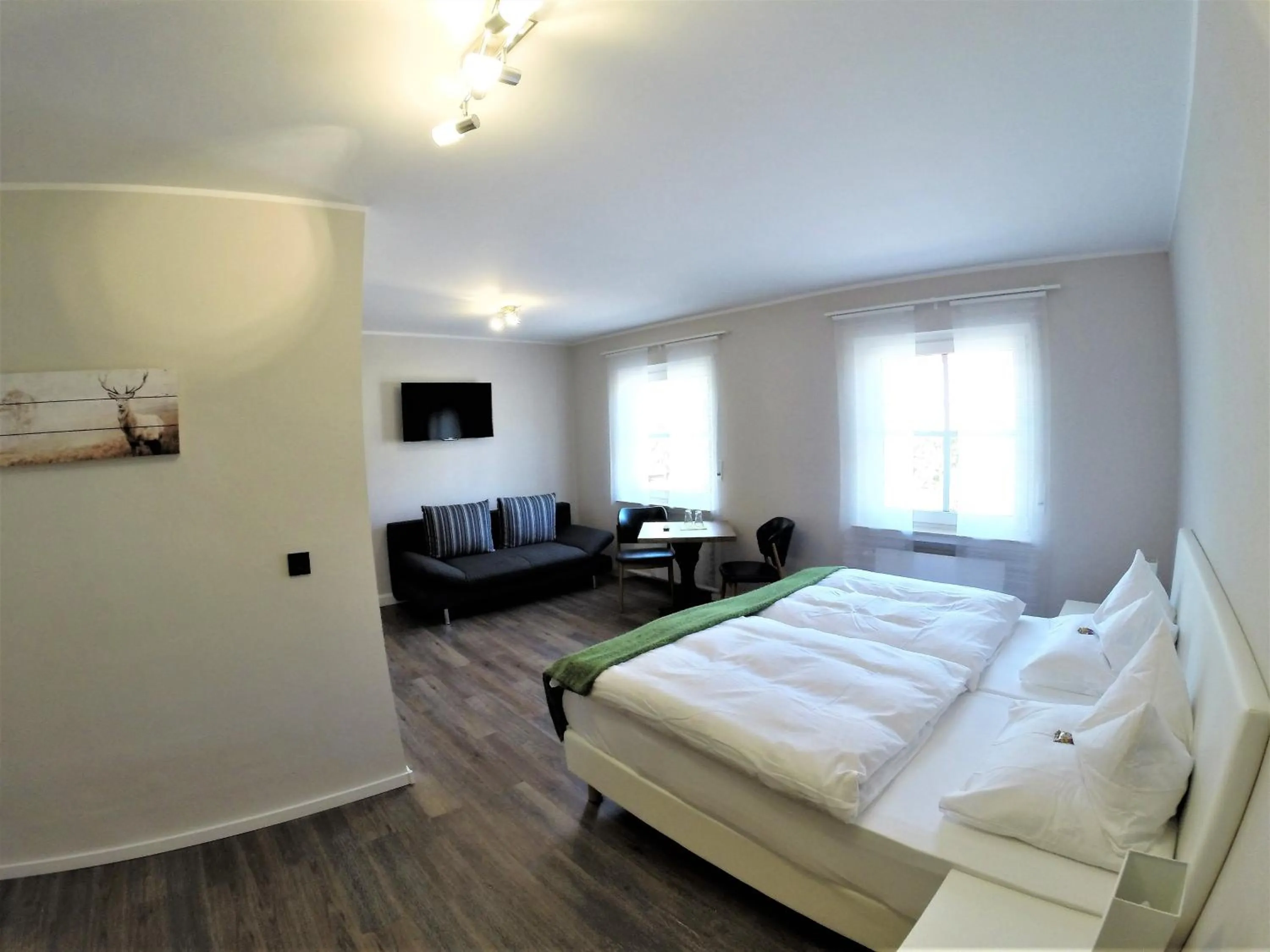 Bedroom, Bed in Landgasthof Ralinger Hof