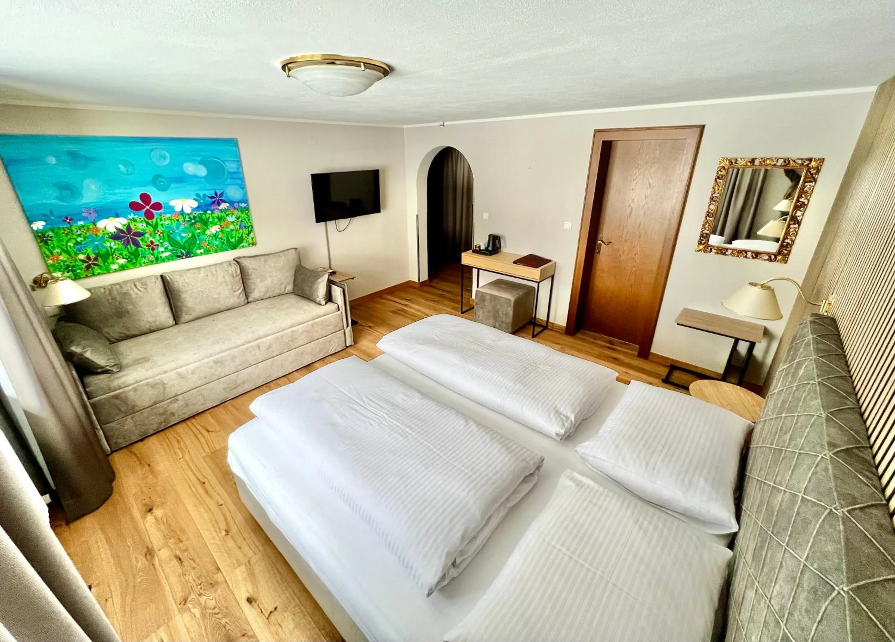 Photo of the whole room, Bed in Haus Schrofenstein