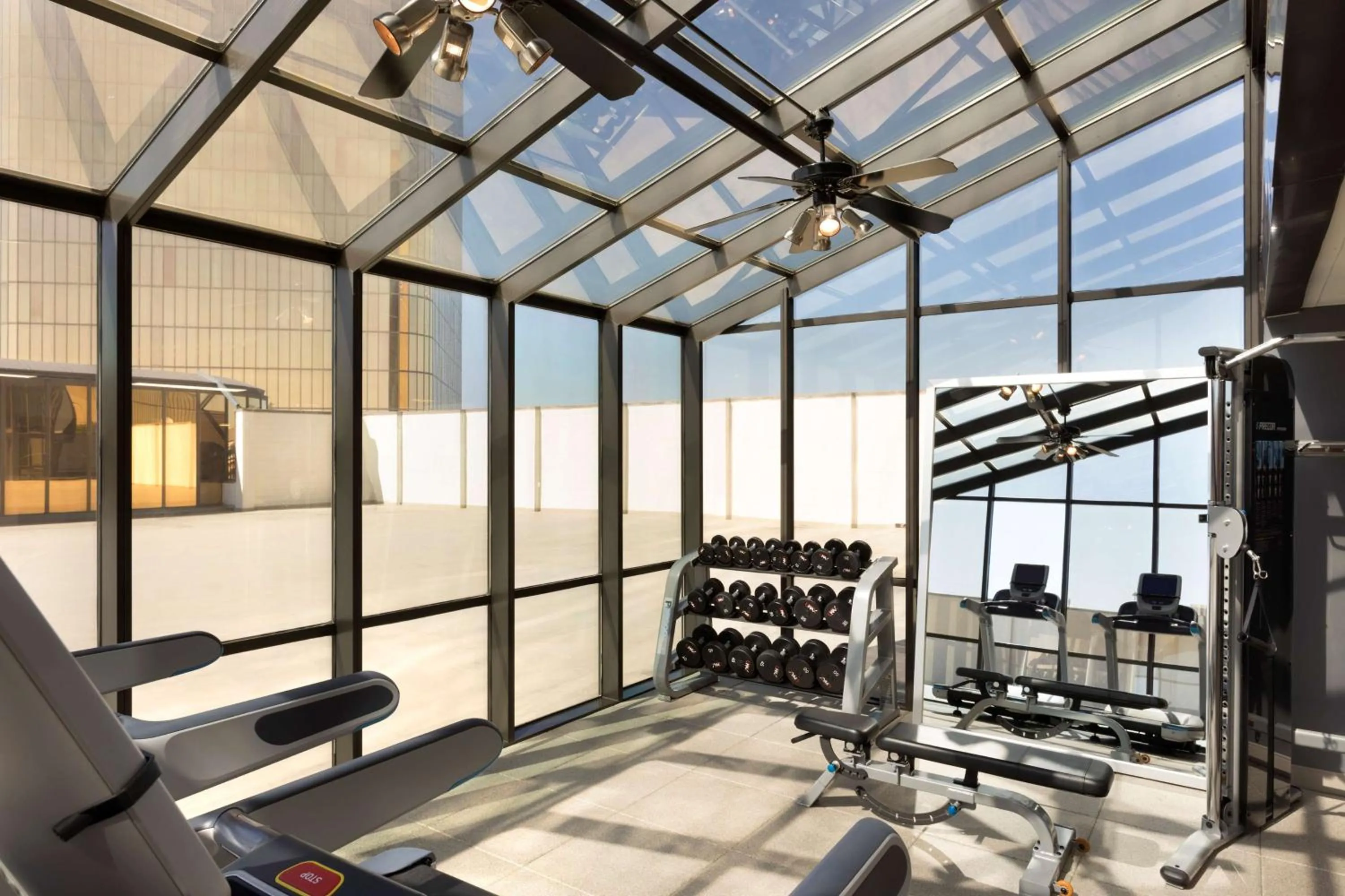 Fitness centre/facilities in DoubleTree by Hilton Hotel Dallas Campbell Centre