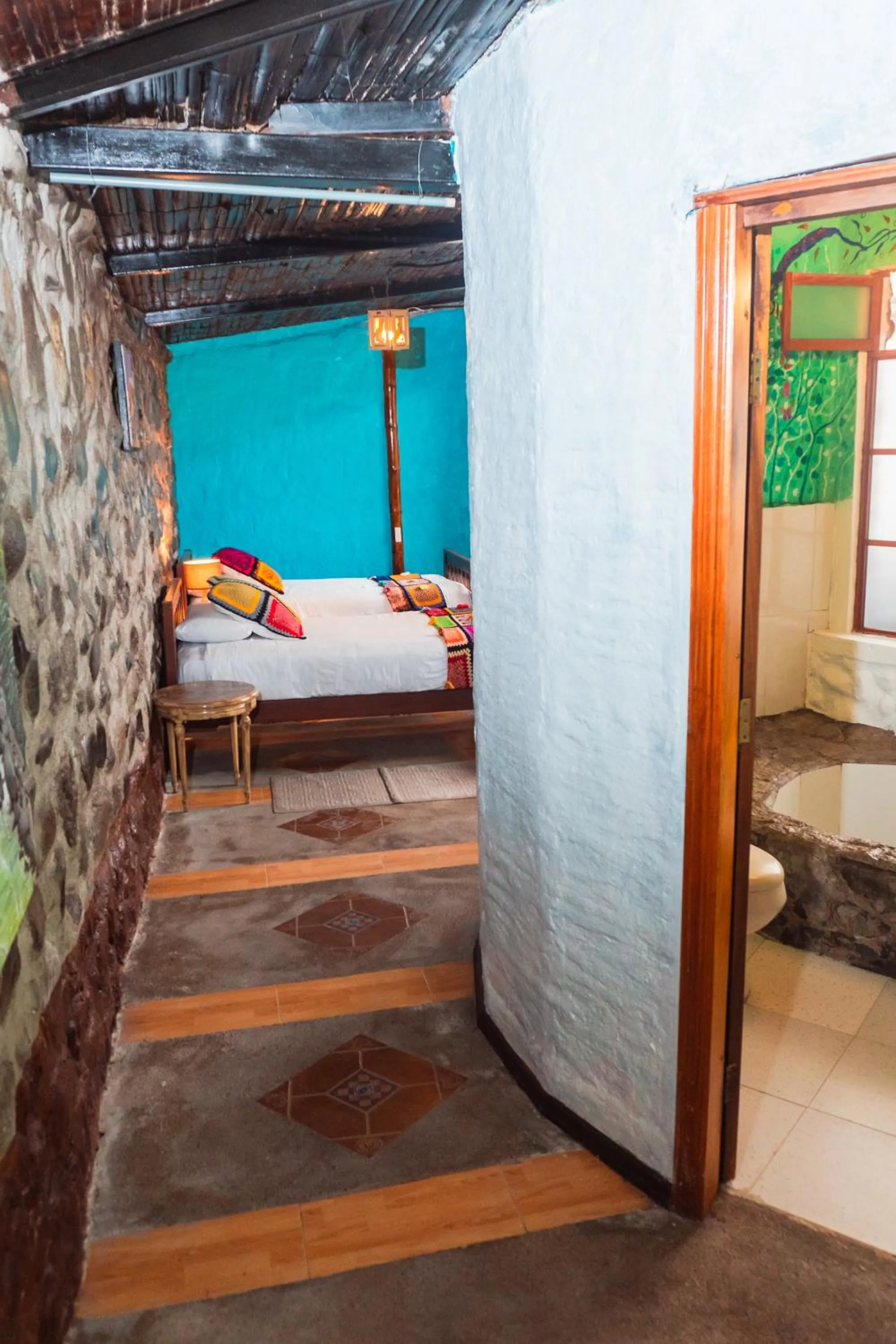 Bed in Spa Hosteria Miramelindo